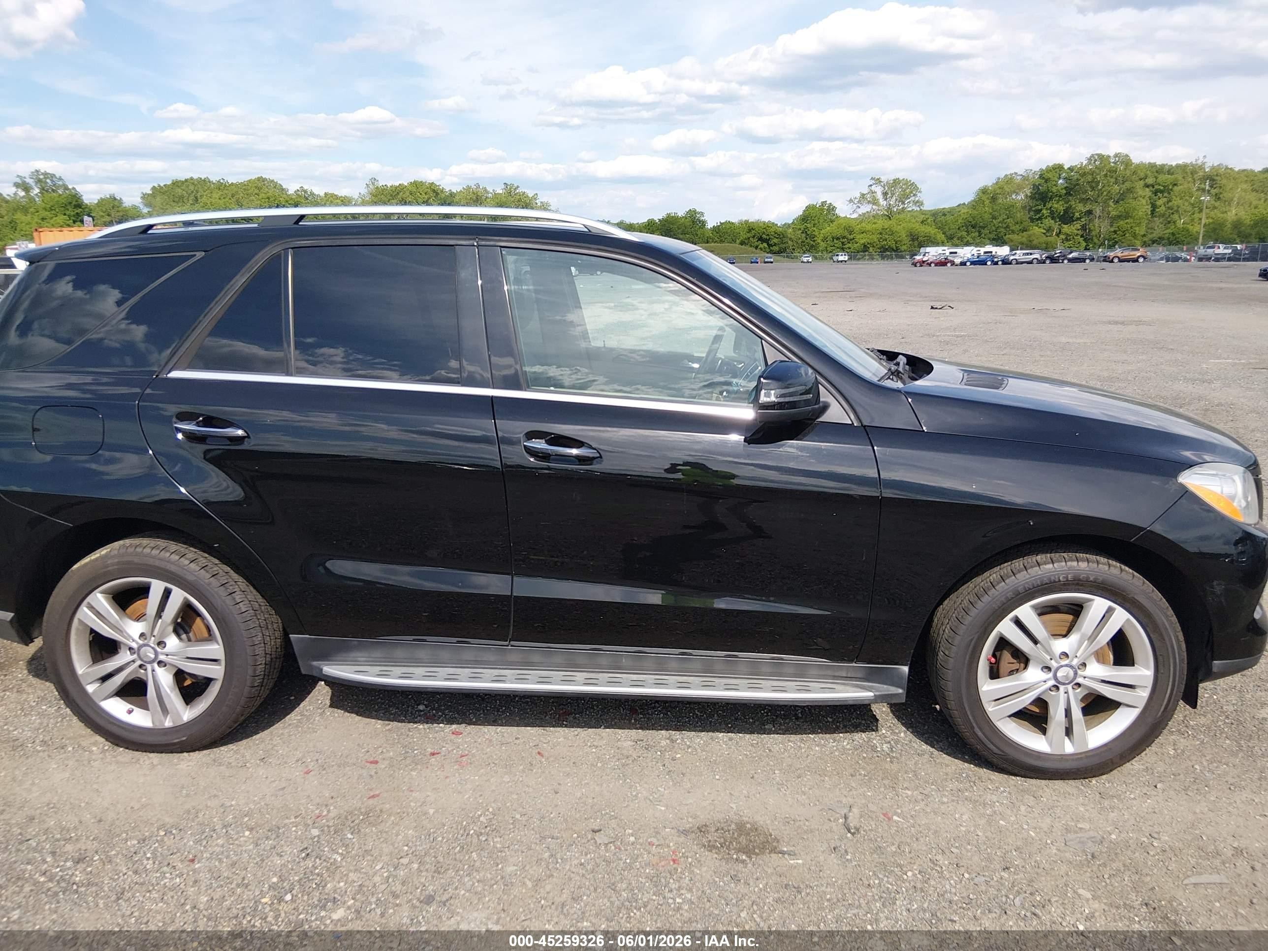 2013 Mercedes-benz Ml 350 Bluetec 4matic Black vin: 4JGDA2EB6DA154745