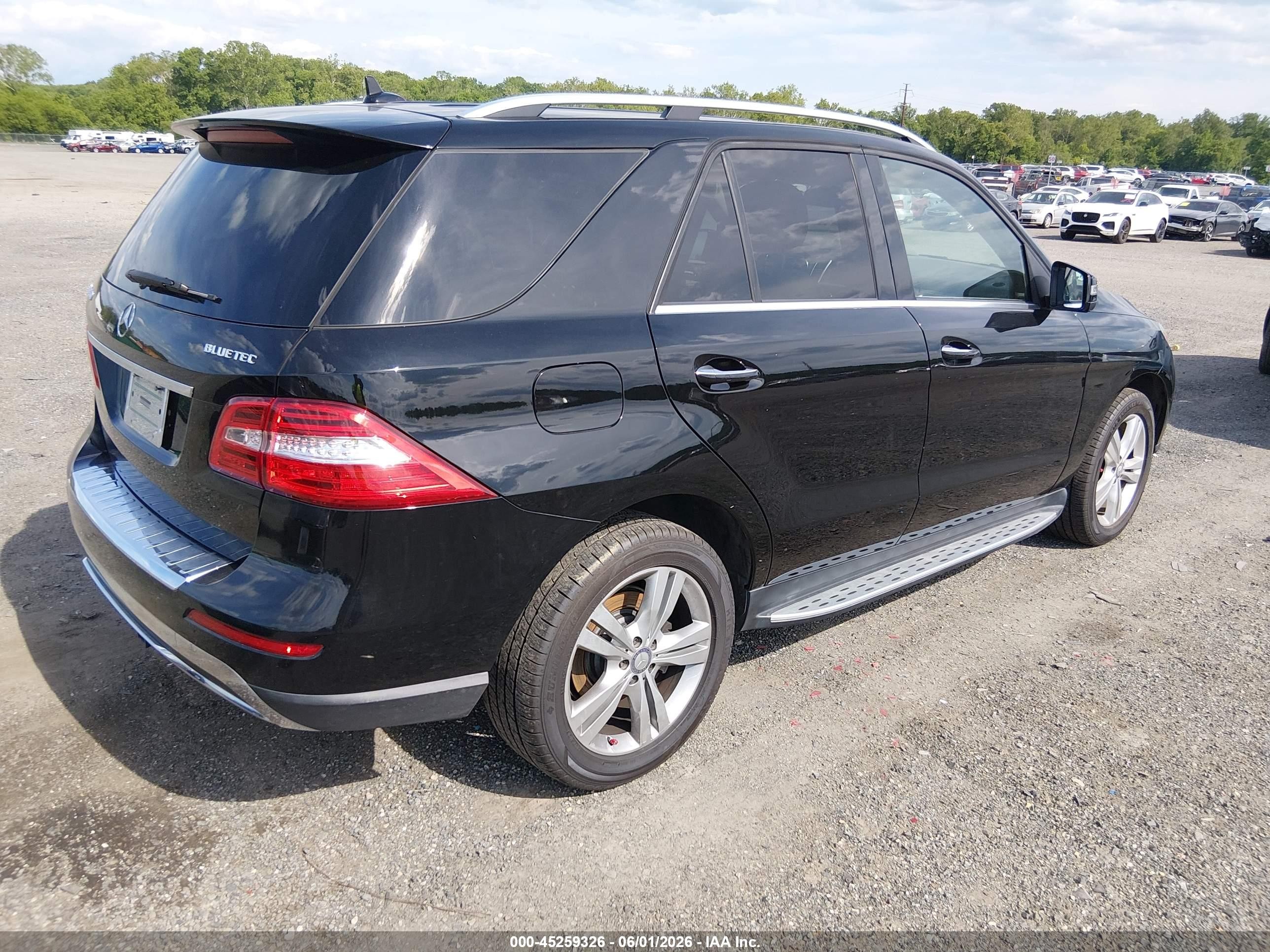 2013 Mercedes-benz Ml 350 Bluetec 4matic Black vin: 4JGDA2EB6DA154745