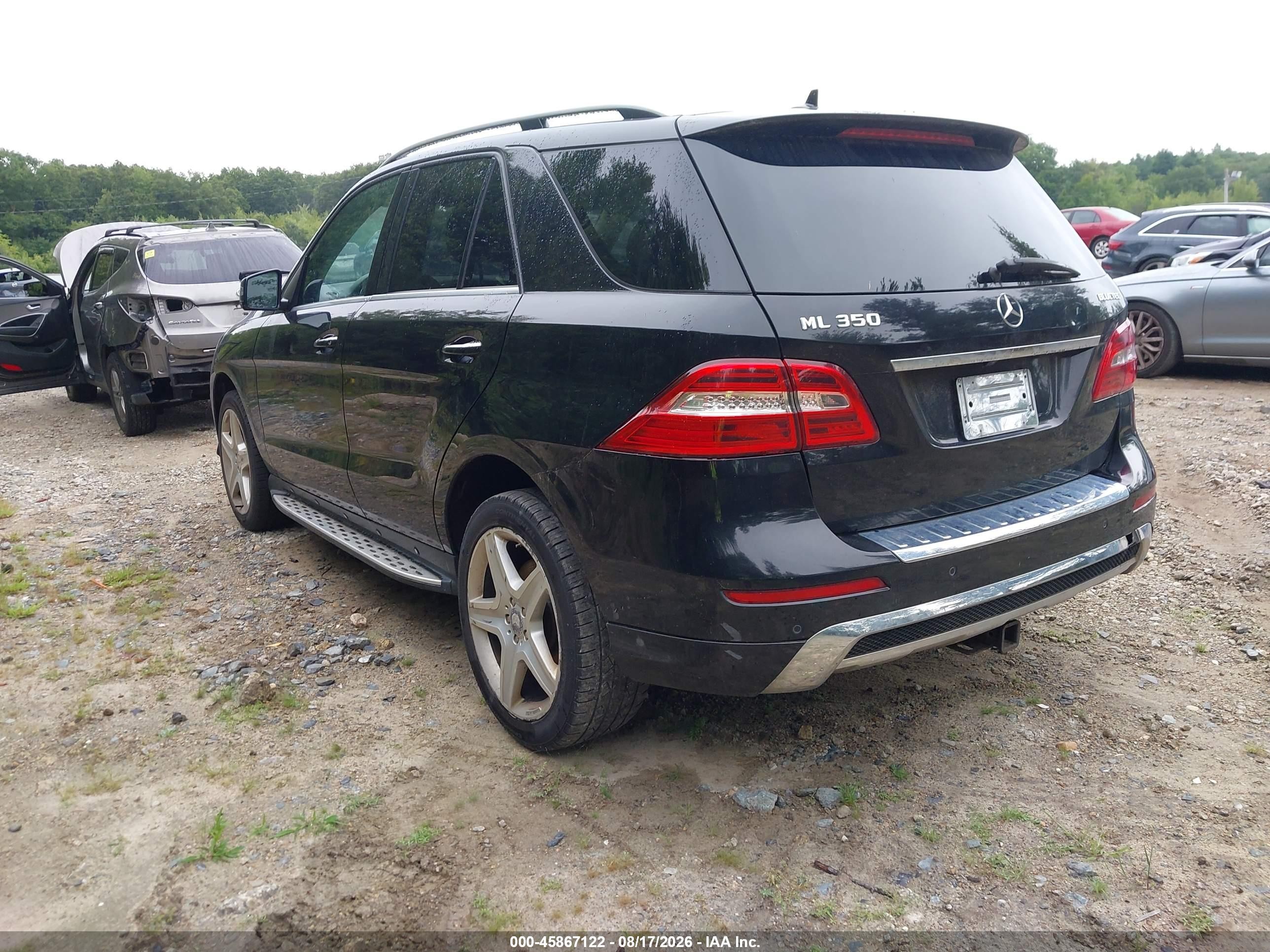 2014 Mercedes-benz Ml 350 Bluetec 4matic Black vin: 4JGDA2EB6EA309778