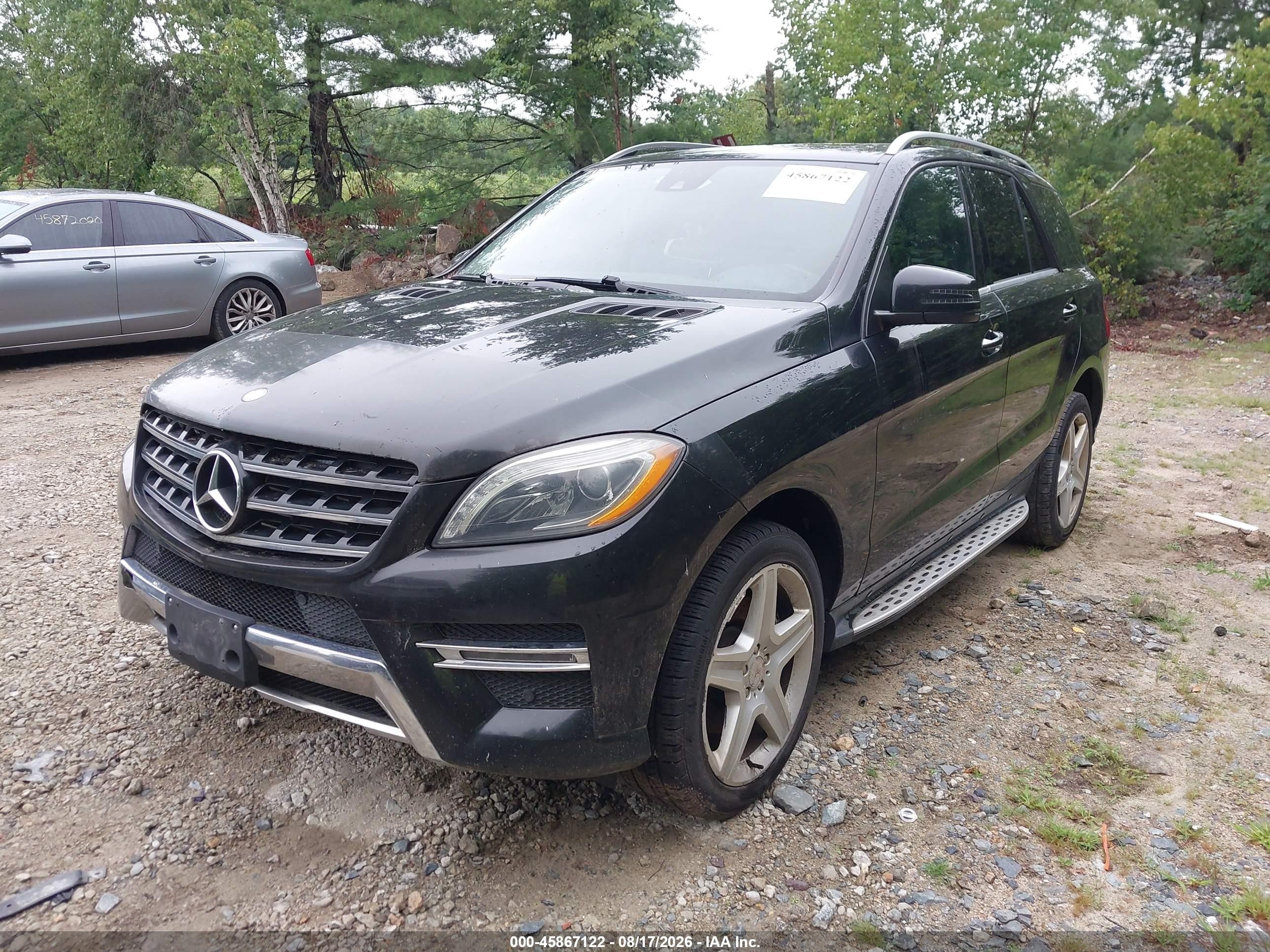 2014 Mercedes-benz Ml 350 Bluetec 4matic Black vin: 4JGDA2EB6EA309778