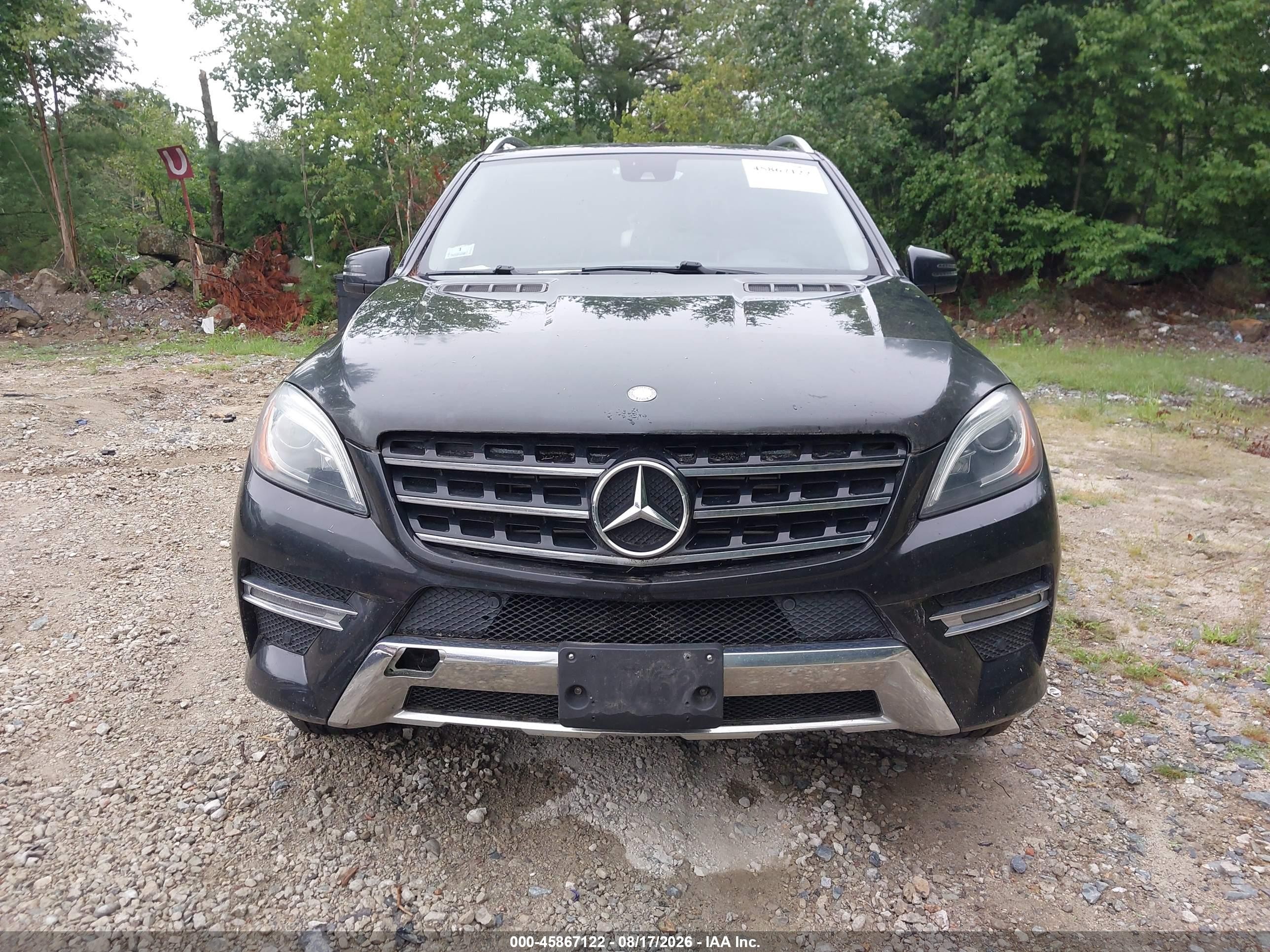 2014 Mercedes-benz Ml 350 Bluetec 4matic Black vin: 4JGDA2EB6EA309778