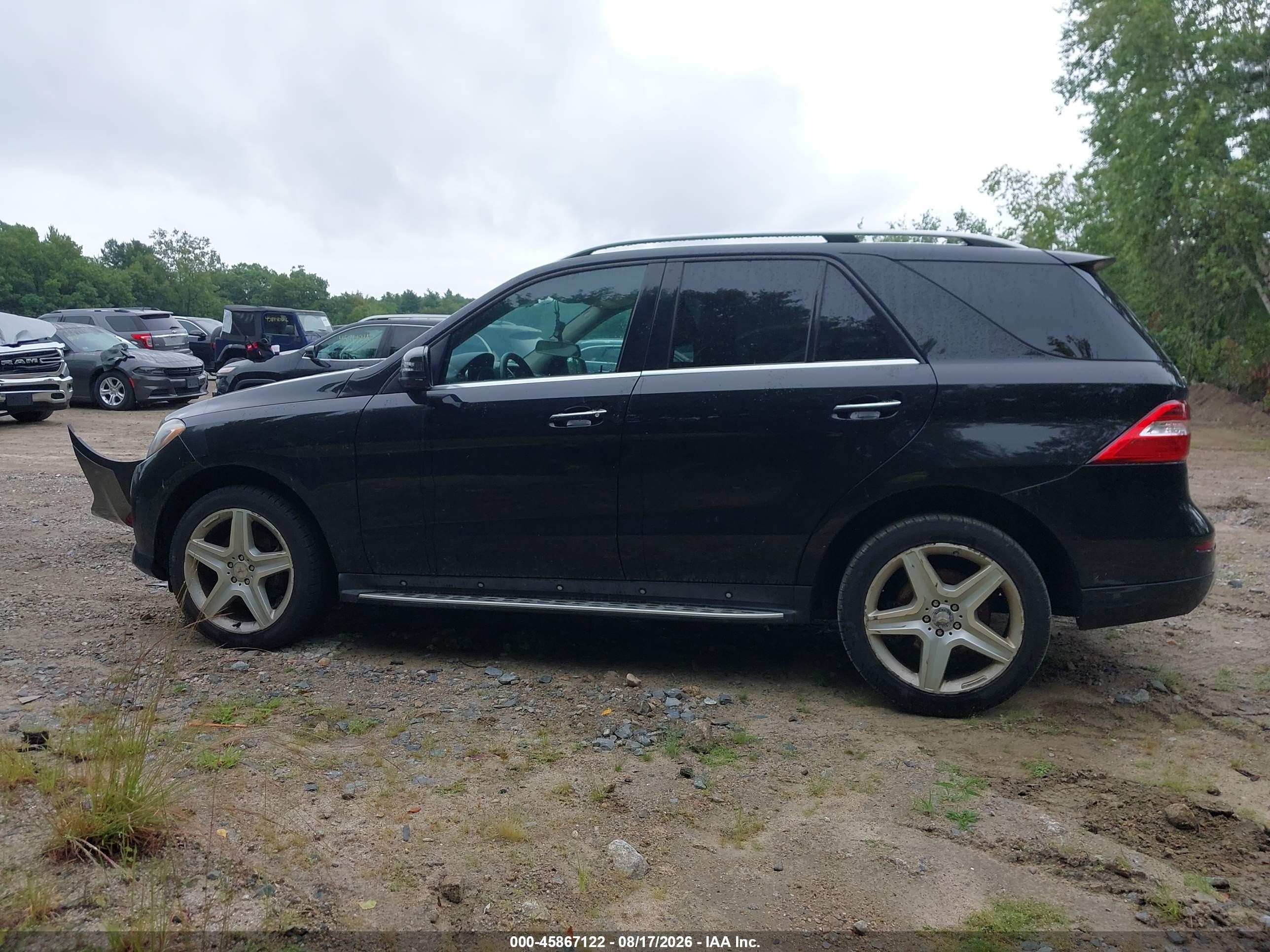 2014 Mercedes-benz Ml 350 Bluetec 4matic Black vin: 4JGDA2EB6EA309778