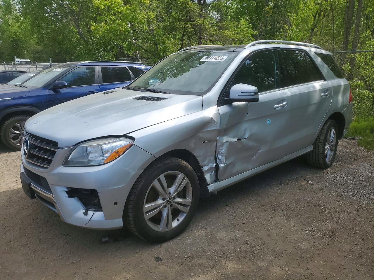2012 Mercedes-benz Ml 350 Bluetec Silver vin: 4JGDA2EB7CA032118