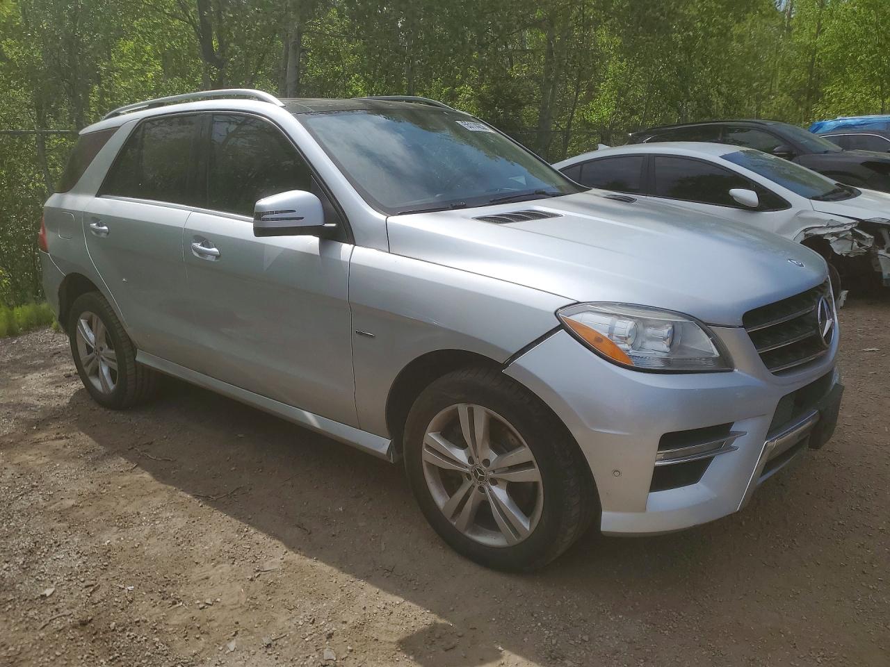 2012 Mercedes-benz Ml 350 Bluetec Silver vin: 4JGDA2EB7CA032118