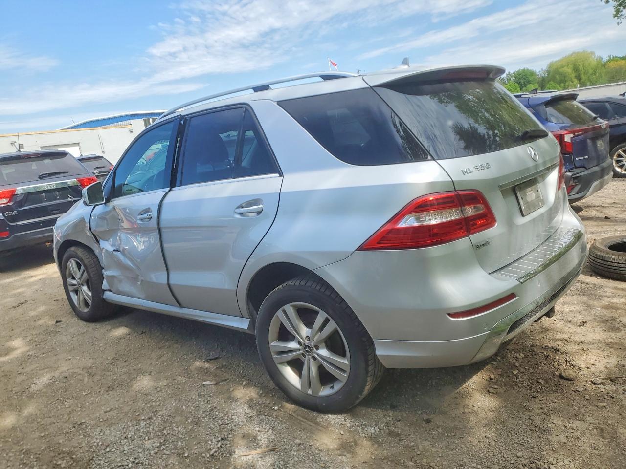 2012 Mercedes-benz Ml 350 Bluetec Silver vin: 4JGDA2EB7CA032118