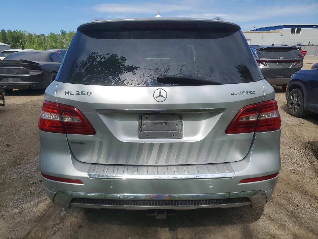 2012 Mercedes-benz Ml 350 Bluetec Silver vin: 4JGDA2EB7CA032118