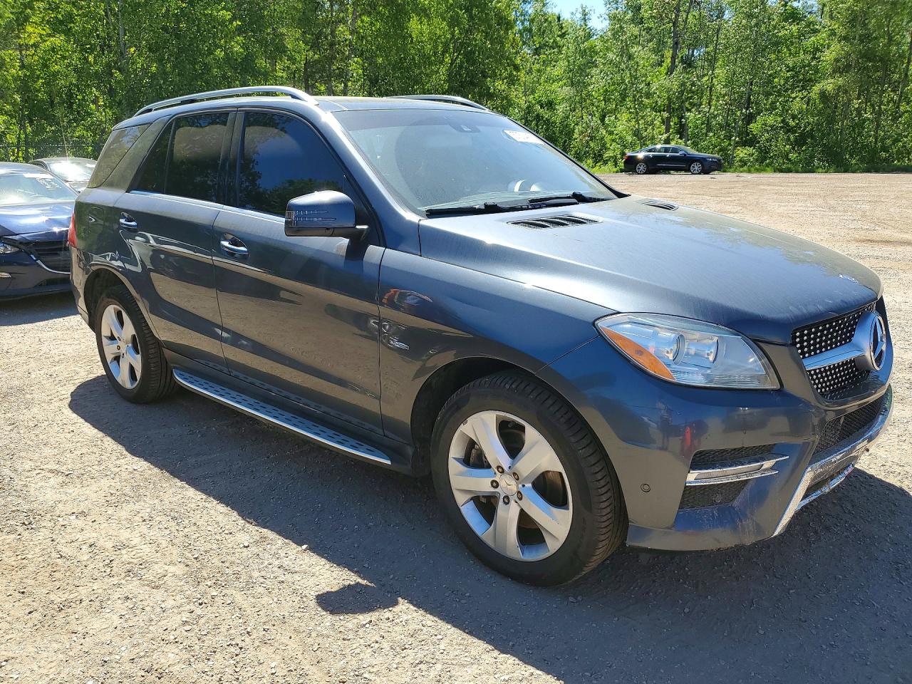 2012 Mercedes-benz Ml 350 Bluetec Gray vin: 4JGDA2EB7CA041269