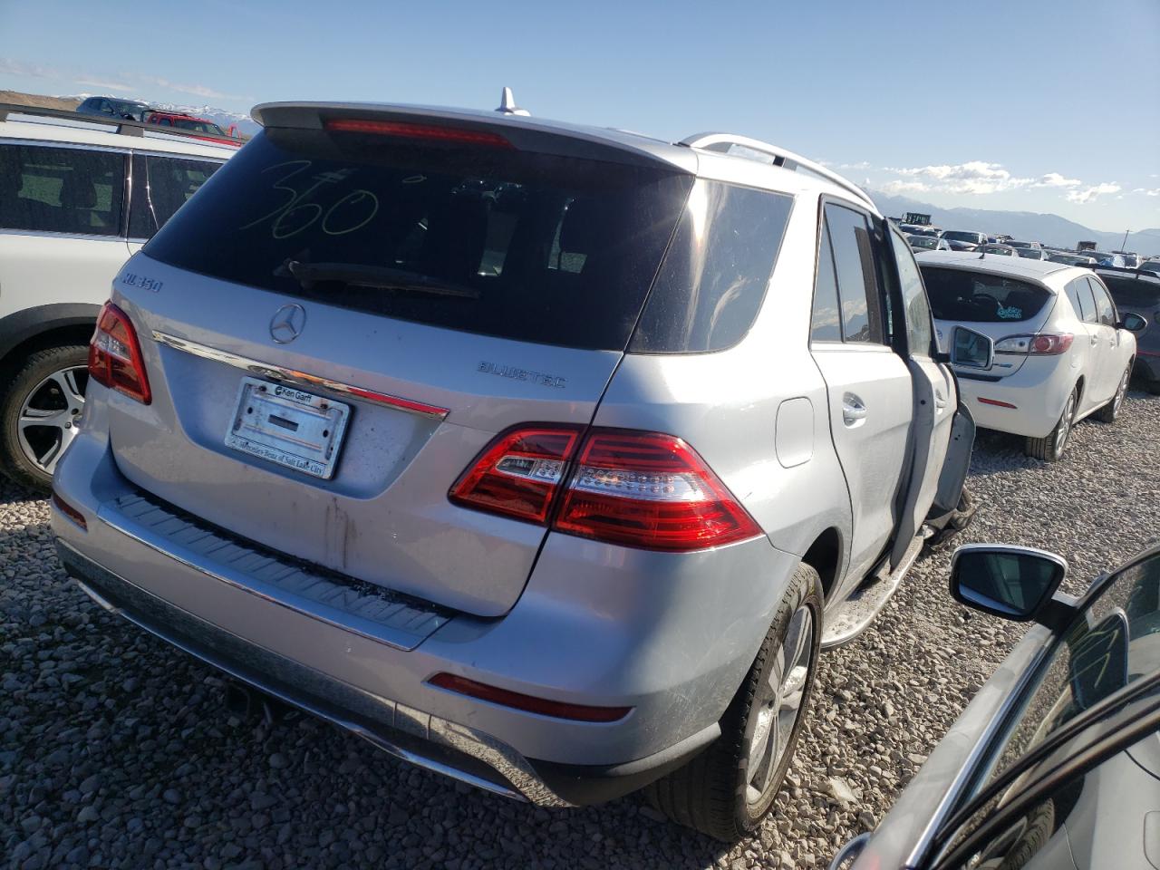 2012 Mercedes-benz Ml 350 Bluetec Silver vin: 4JGDA2EB8CA031477