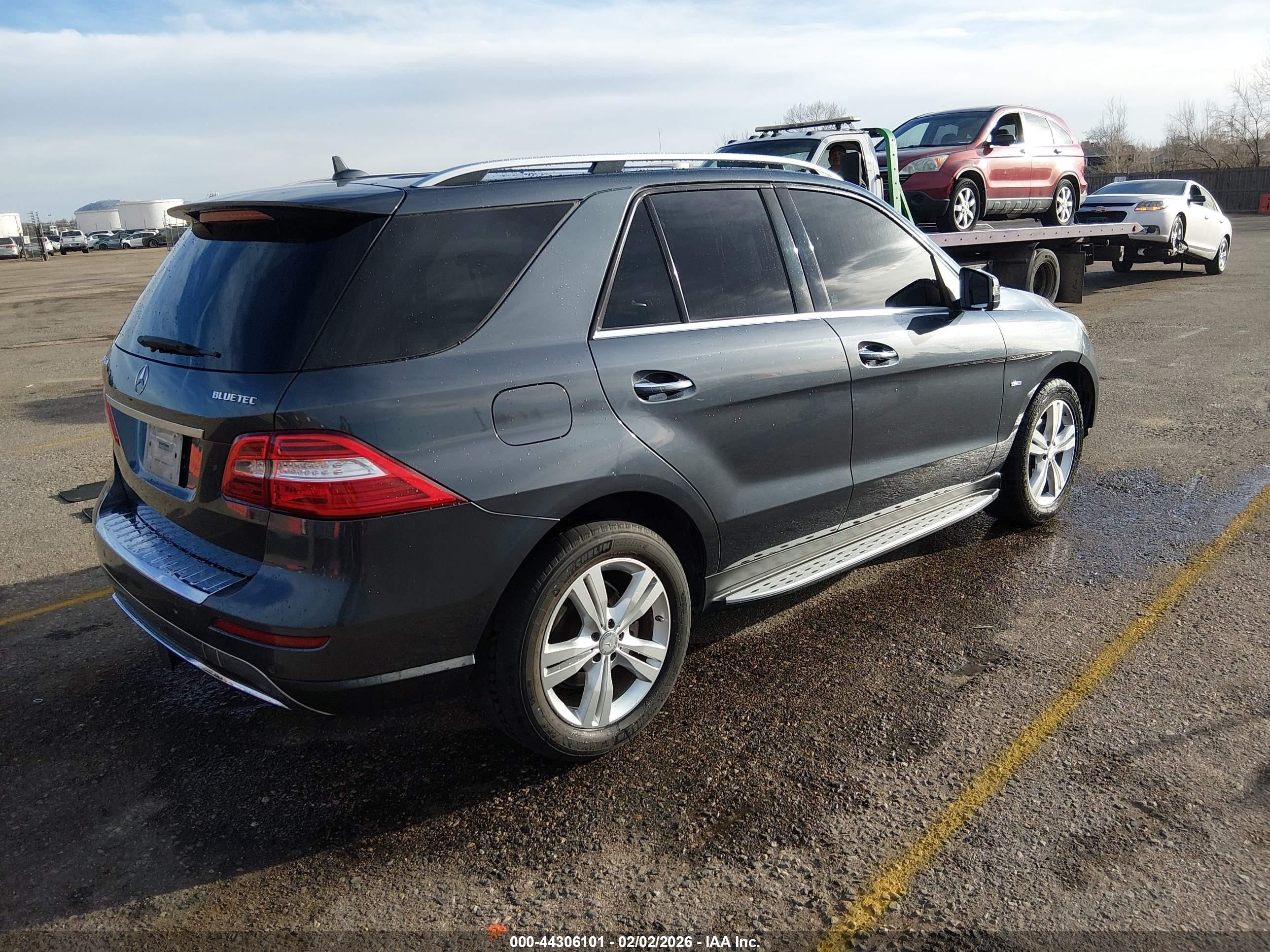 2012 Mercedes-benz Ml 350 Bluetec 4matic Gray vin: 4JGDA2EB8CA060672