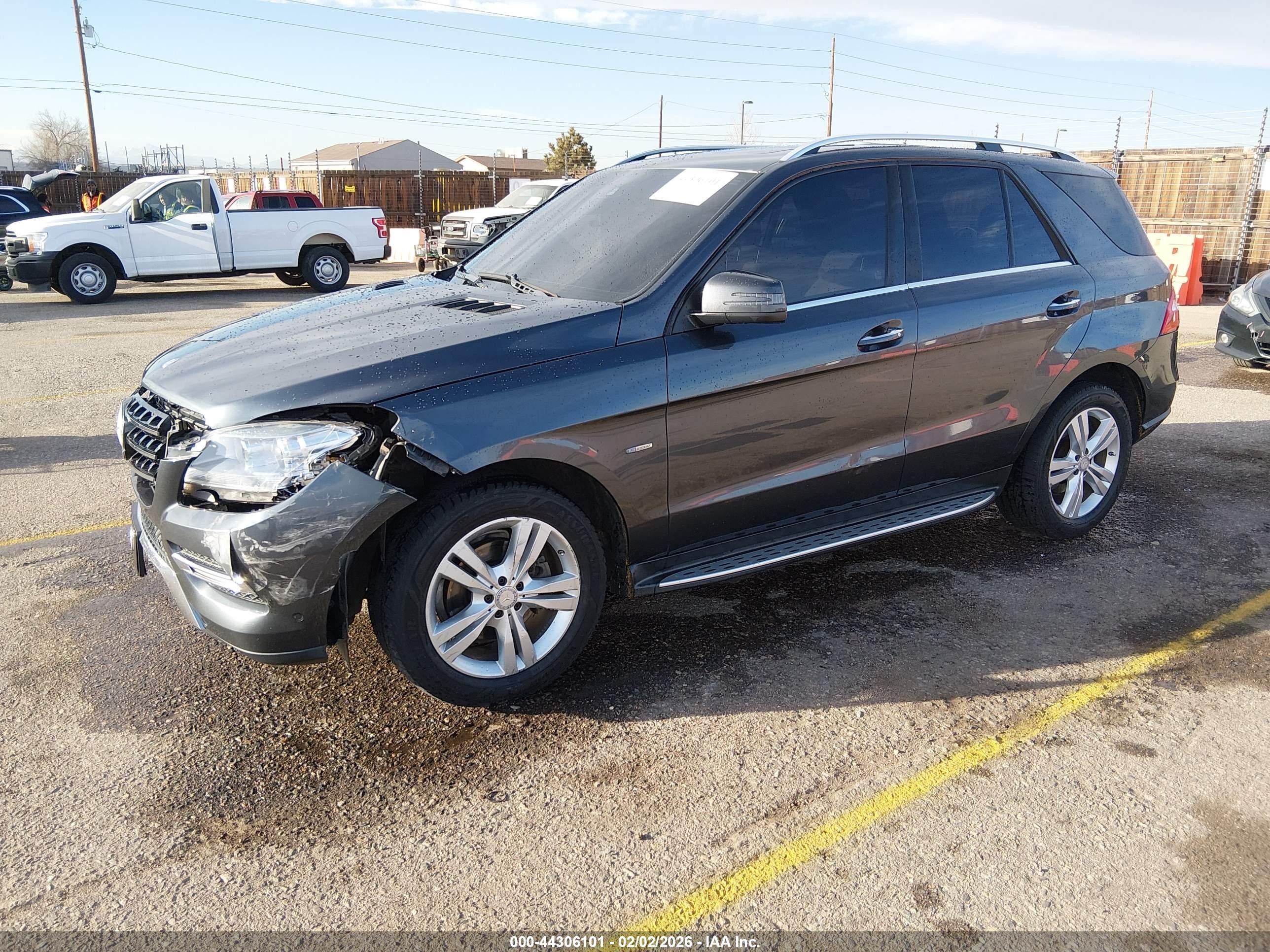2012 Mercedes-benz Ml 350 Bluetec 4matic Gray vin: 4JGDA2EB8CA060672