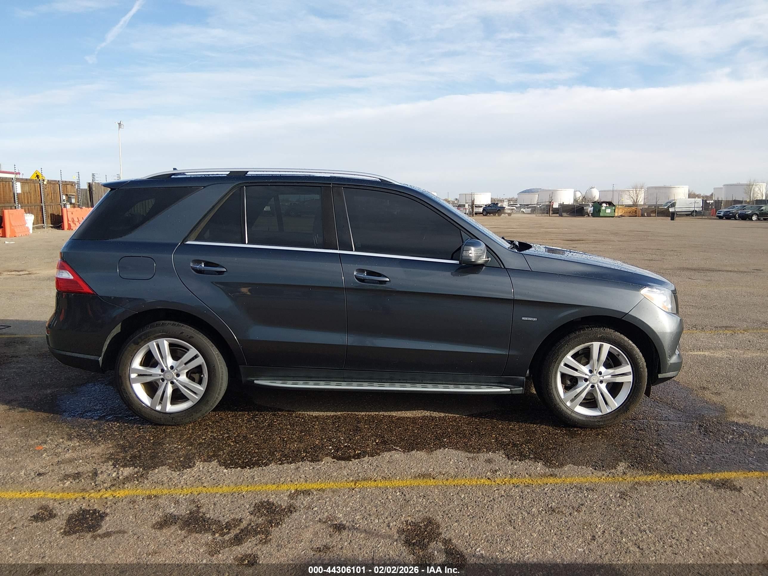 2012 Mercedes-benz Ml 350 Bluetec 4matic Gray vin: 4JGDA2EB8CA060672