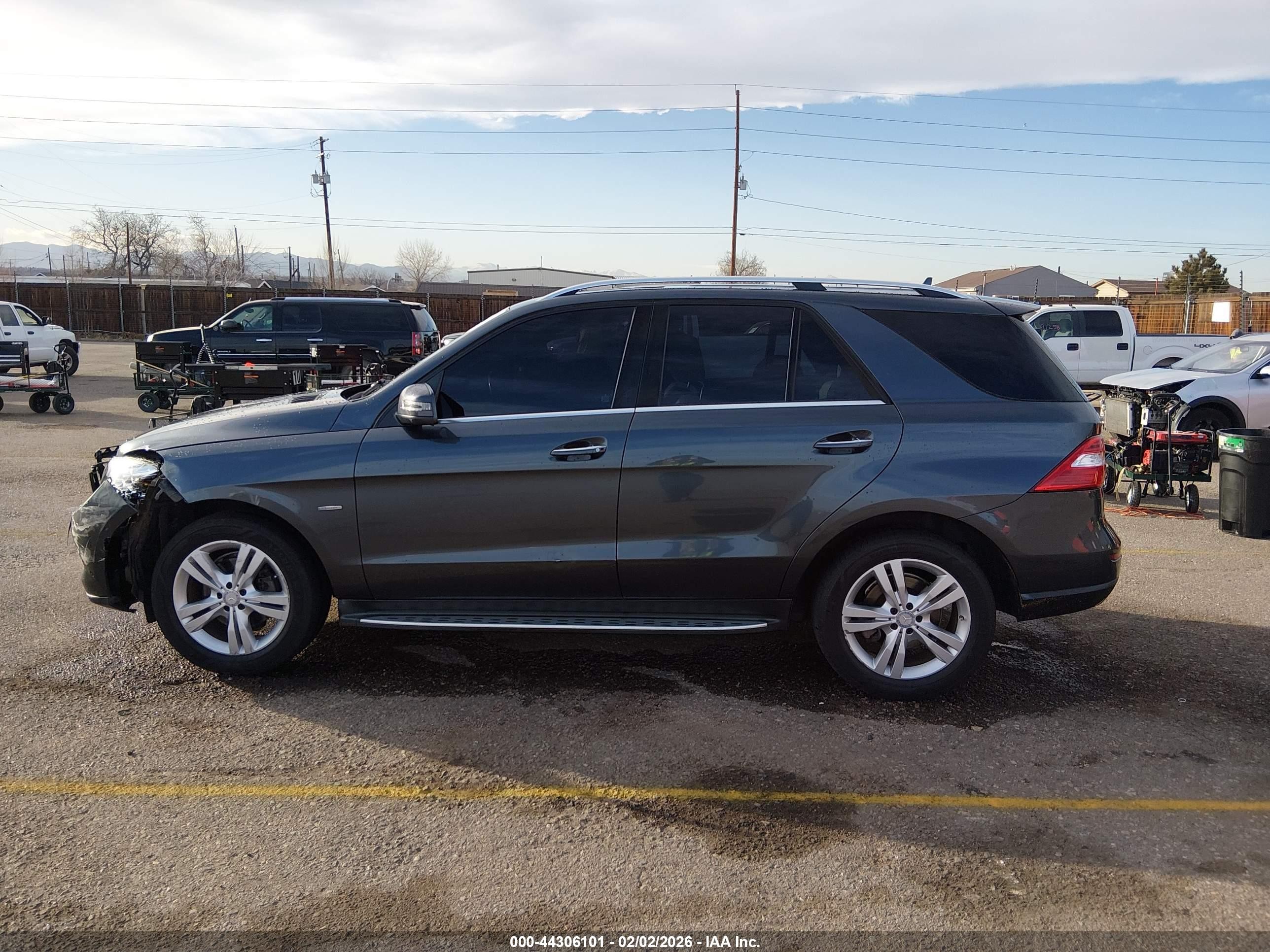 2012 Mercedes-benz Ml 350 Bluetec 4matic Gray vin: 4JGDA2EB8CA060672