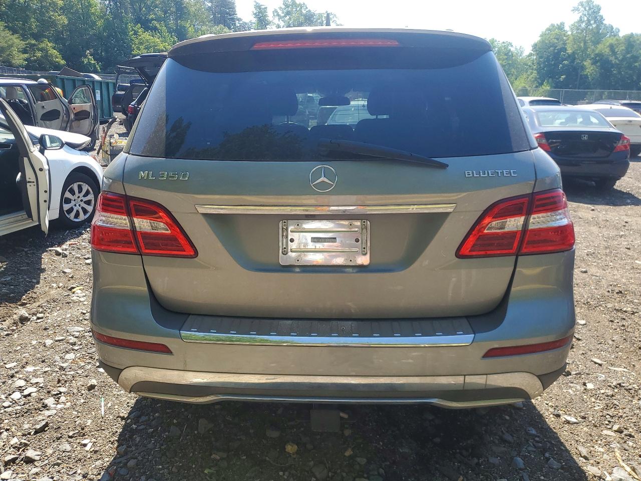 2012 Mercedes-benz Ml 350 Bluetec Silver vin: 4JGDA2EB8CA079223