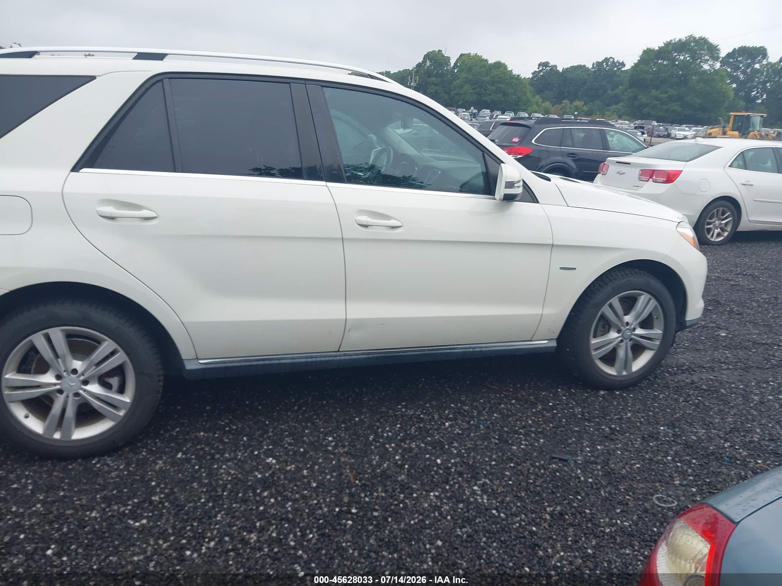 2012 Mercedes-benz Ml 350 Bluetec 4matic White vin: 4JGDA2EB8CA095292