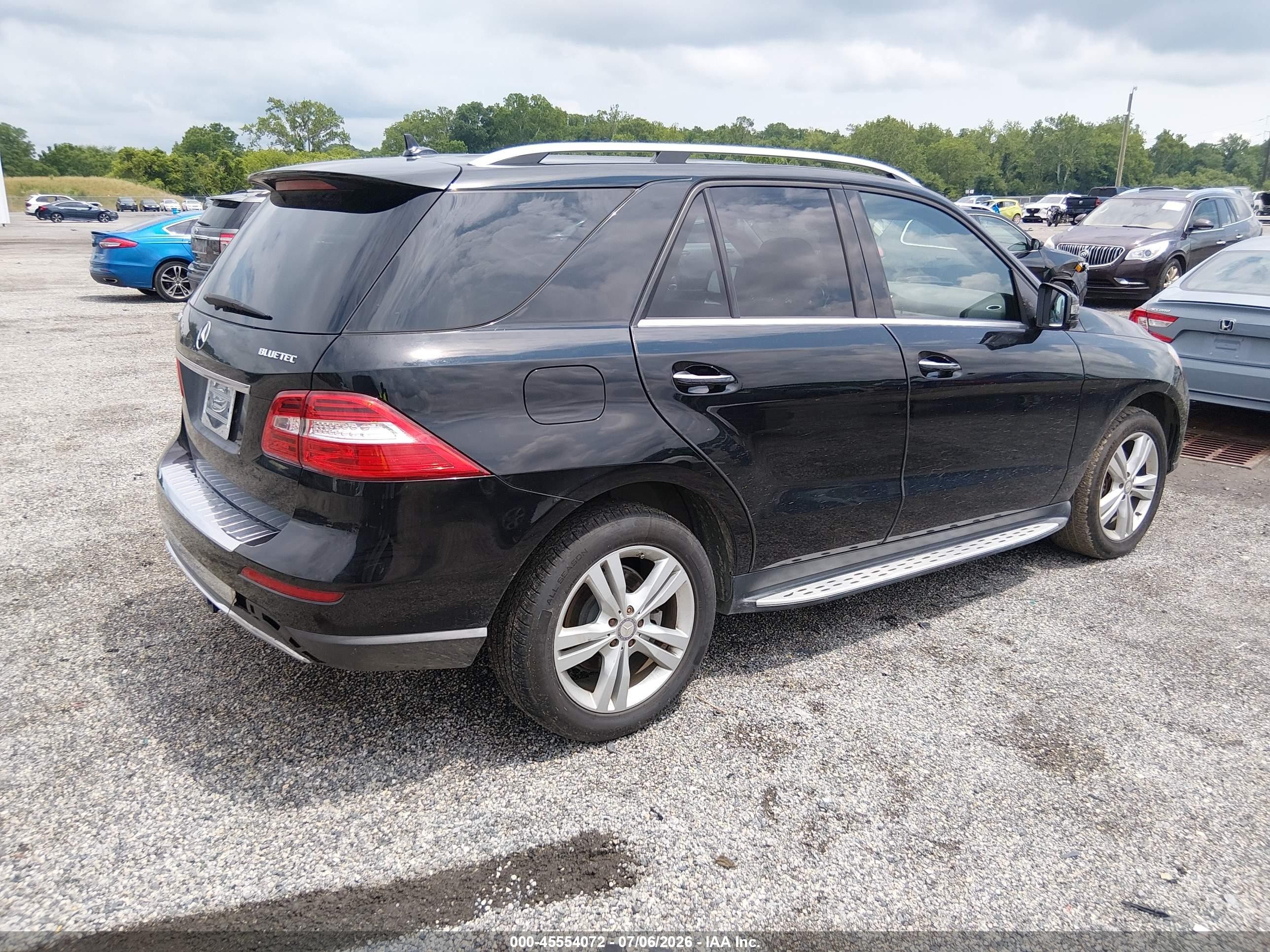 2014 Mercedes-benz Ml 350 Bluetec 4matic Black vin: 4JGDA2EB8EA314643