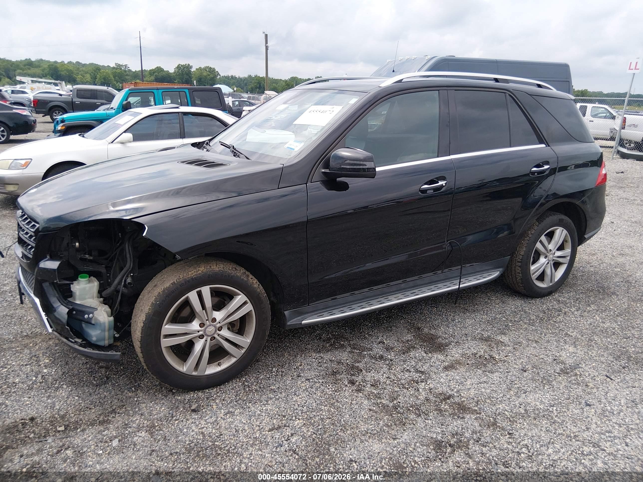 2014 Mercedes-benz Ml 350 Bluetec 4matic Black vin: 4JGDA2EB8EA314643