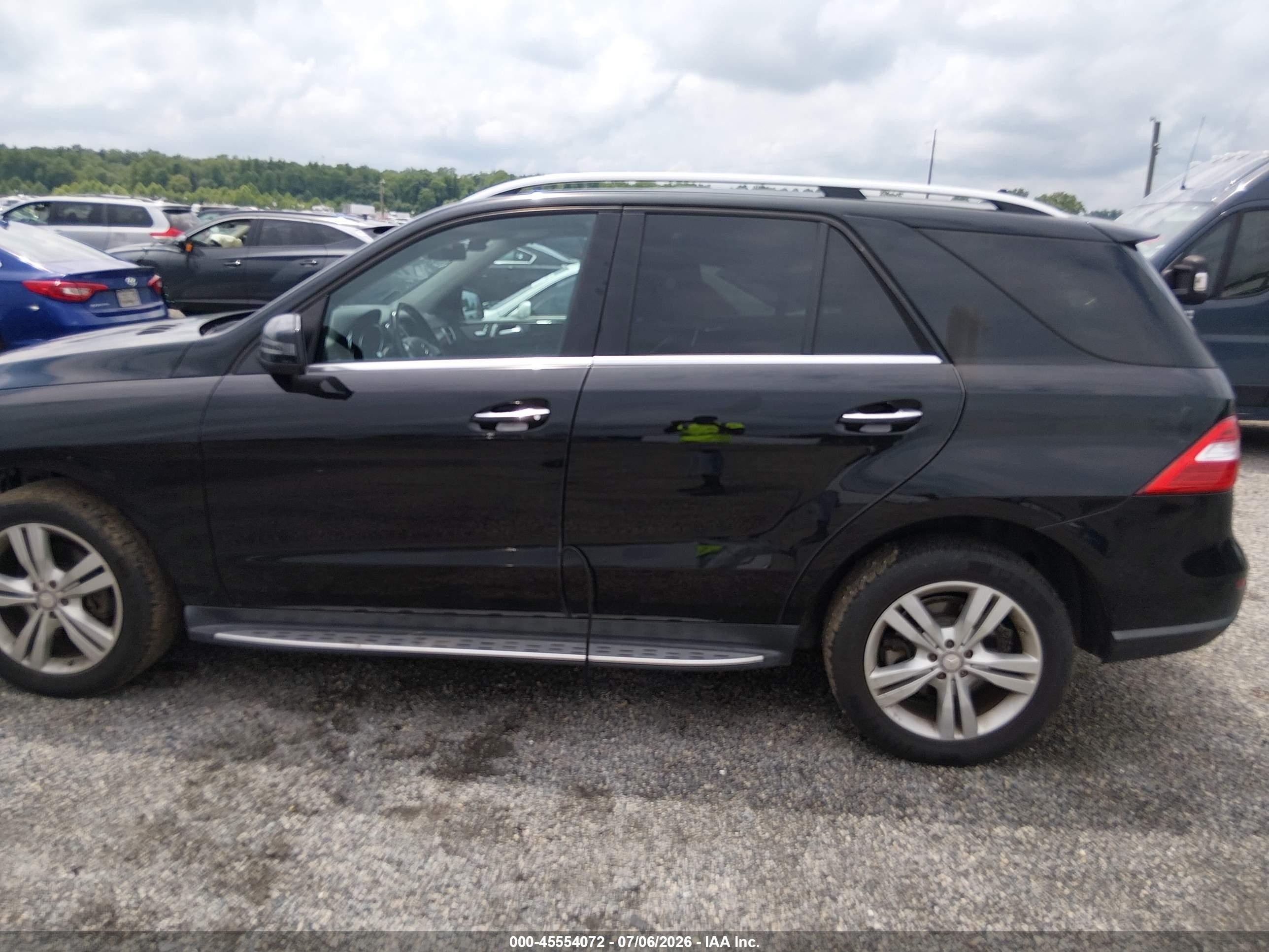 2014 Mercedes-benz Ml 350 Bluetec 4matic Black vin: 4JGDA2EB8EA314643