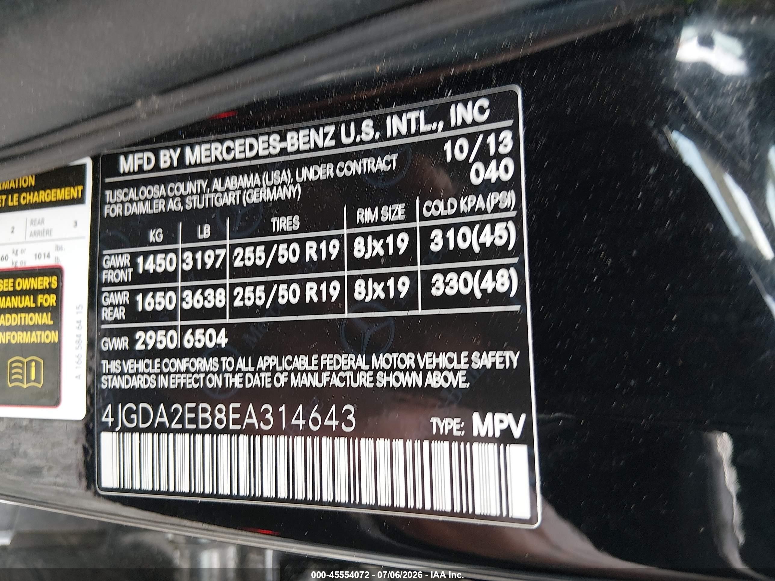 2014 Mercedes-benz Ml 350 Bluetec 4matic Black vin: 4JGDA2EB8EA314643