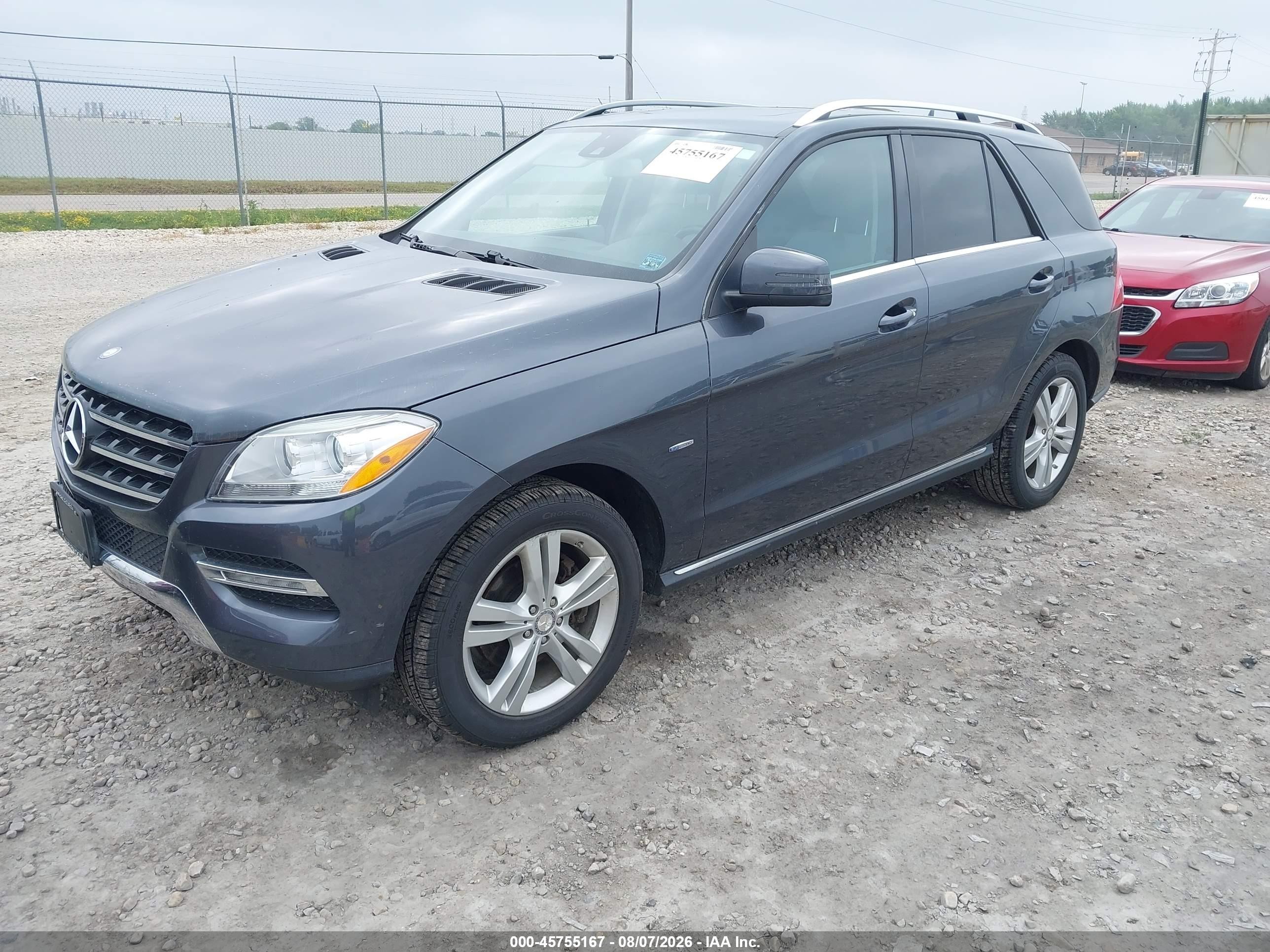 2012 Mercedes-benz Ml 350 Bluetec 4matic Синий vin: 4JGDA2EB9CA026143