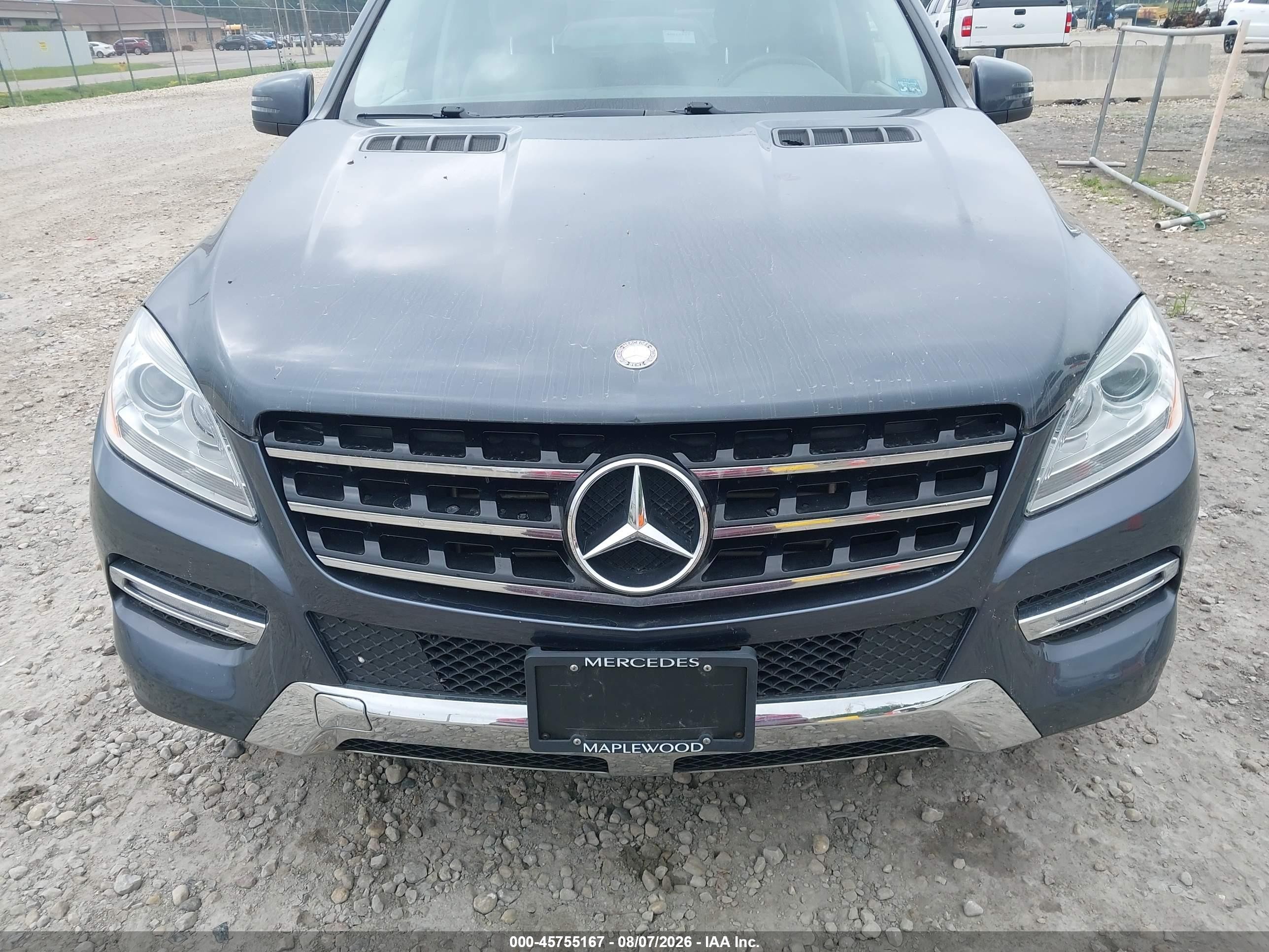 2012 Mercedes-benz Ml 350 Bluetec 4matic Синий vin: 4JGDA2EB9CA026143
