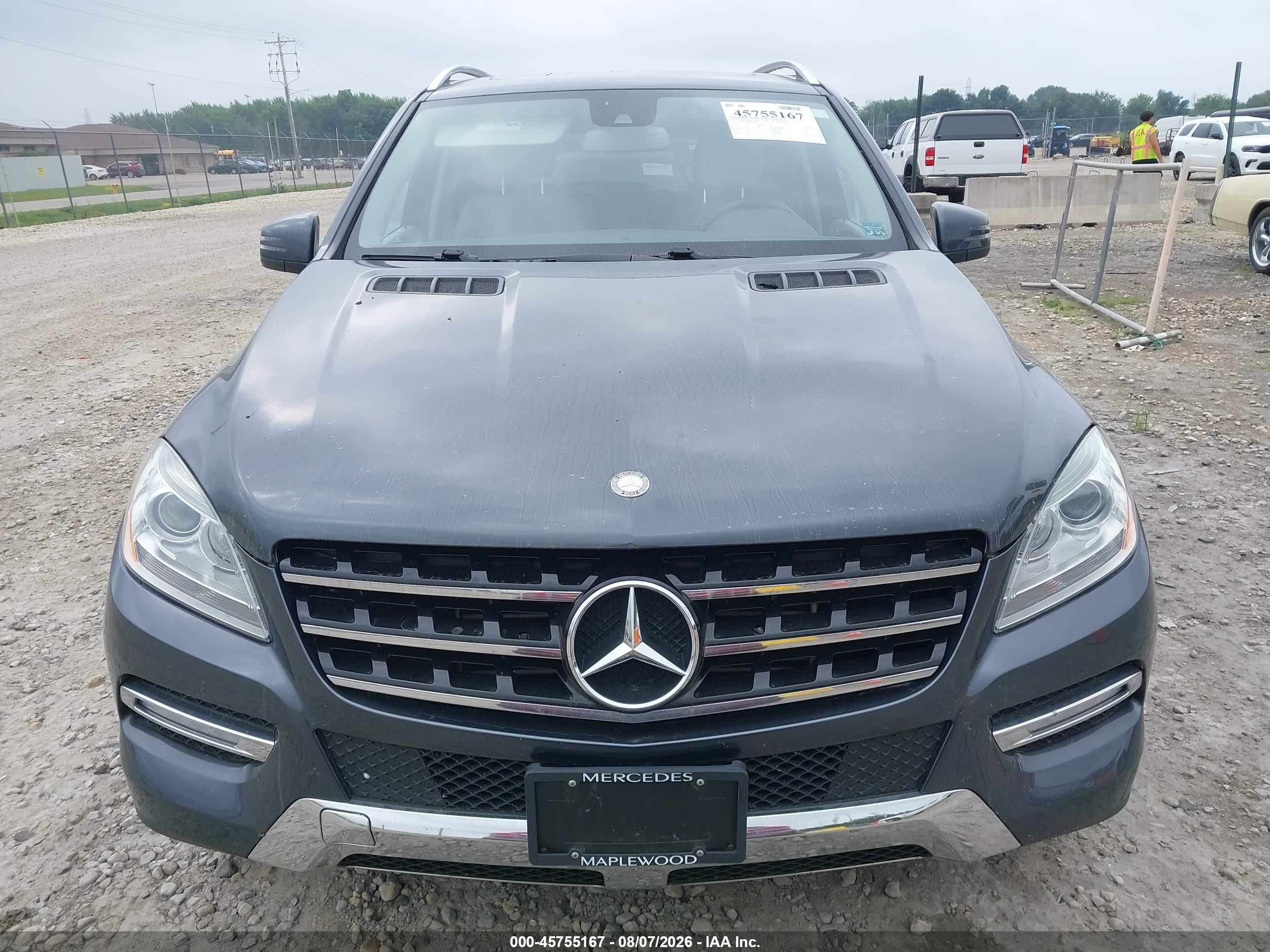 2012 Mercedes-benz Ml 350 Bluetec 4matic Синий vin: 4JGDA2EB9CA026143