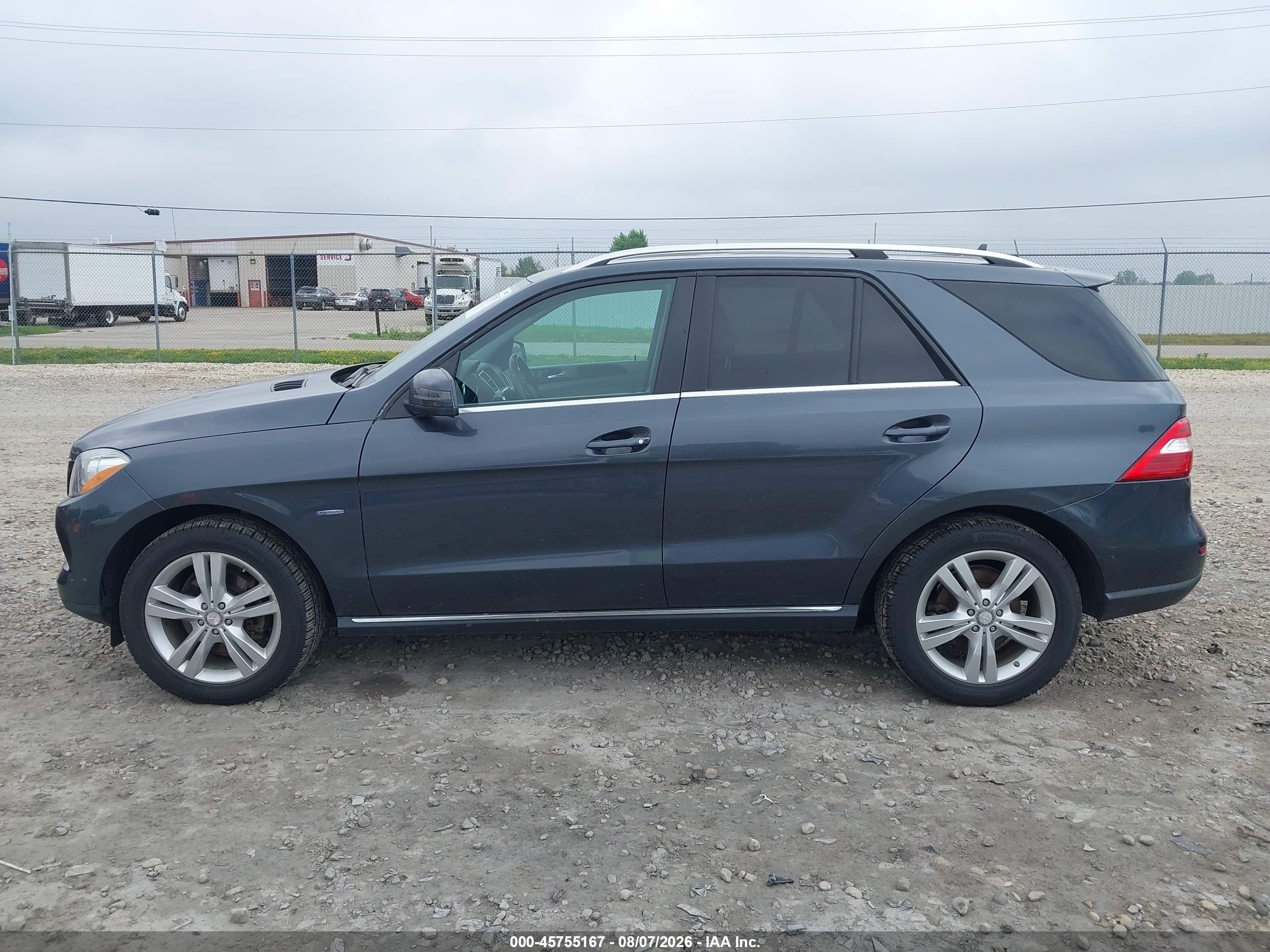 2012 Mercedes-benz Ml 350 Bluetec 4matic Синий vin: 4JGDA2EB9CA026143