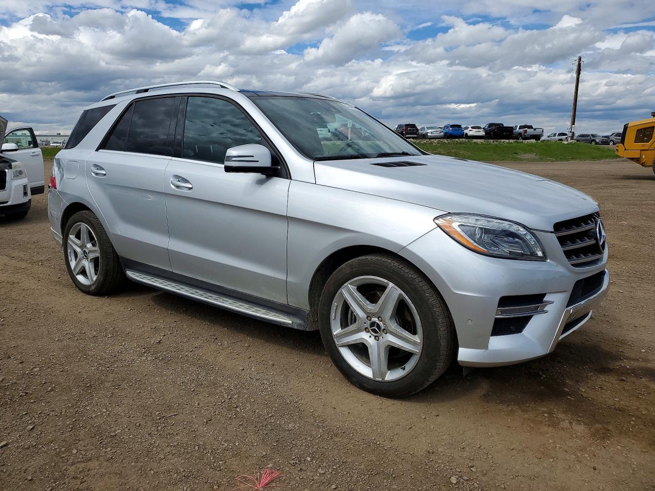 2015 Mercedes-benz Ml 350 Bluetec Silver vin: 4JGDA2EB9FA527795