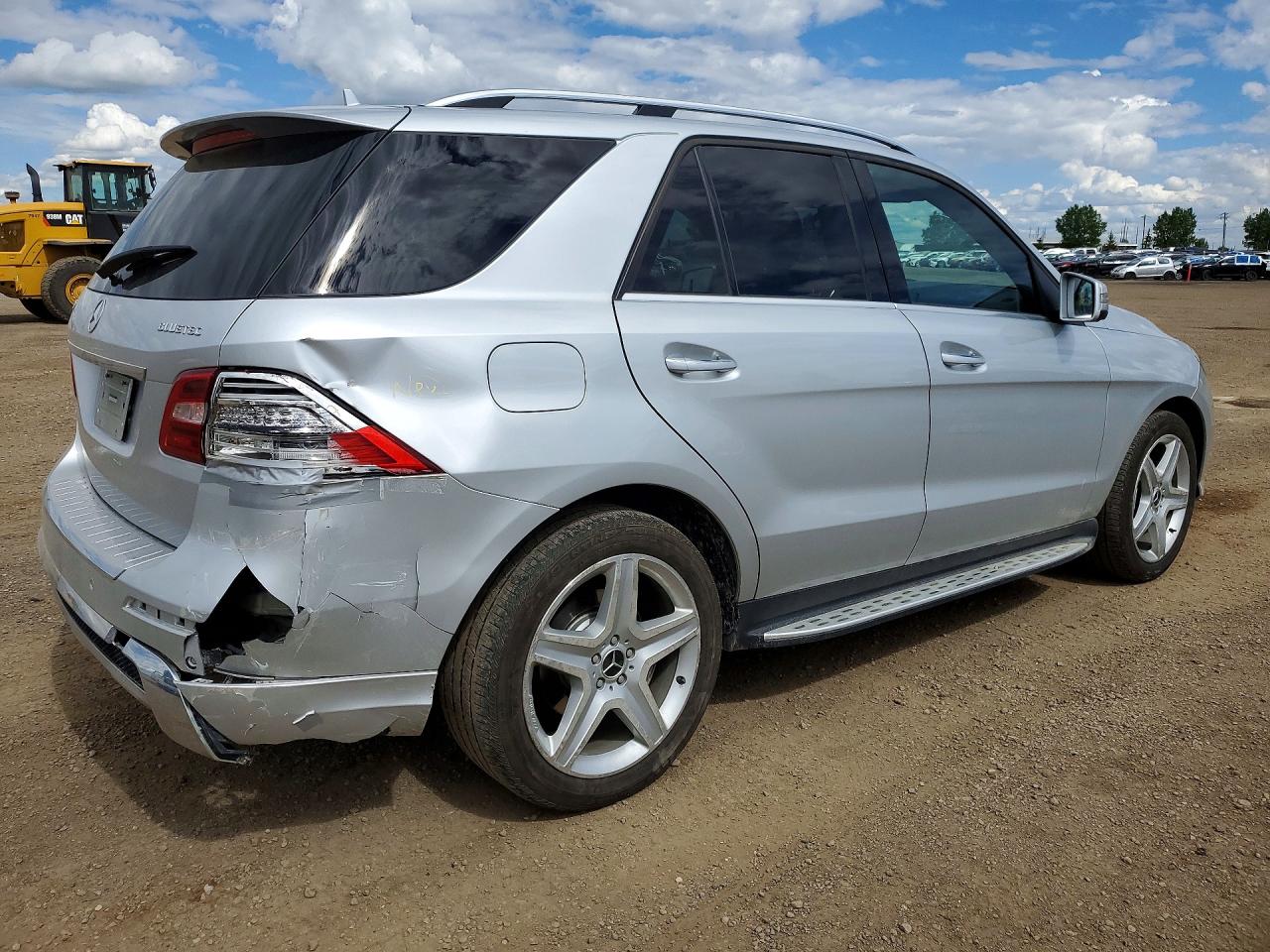 2015 Mercedes-benz Ml 350 Bluetec Silver vin: 4JGDA2EB9FA527795