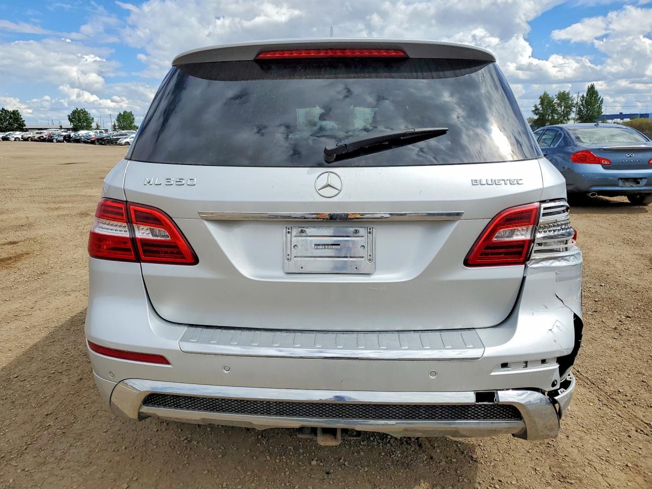 2015 Mercedes-benz Ml 350 Bluetec Silver vin: 4JGDA2EB9FA527795
