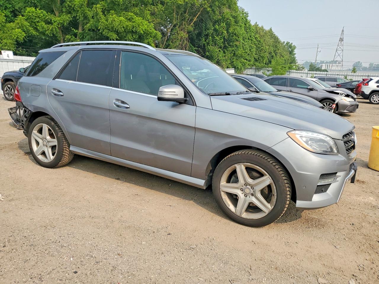 2015 Mercedes-benz Ml 350 Bluetec Silver vin: 4JGDA2EB9FA562482