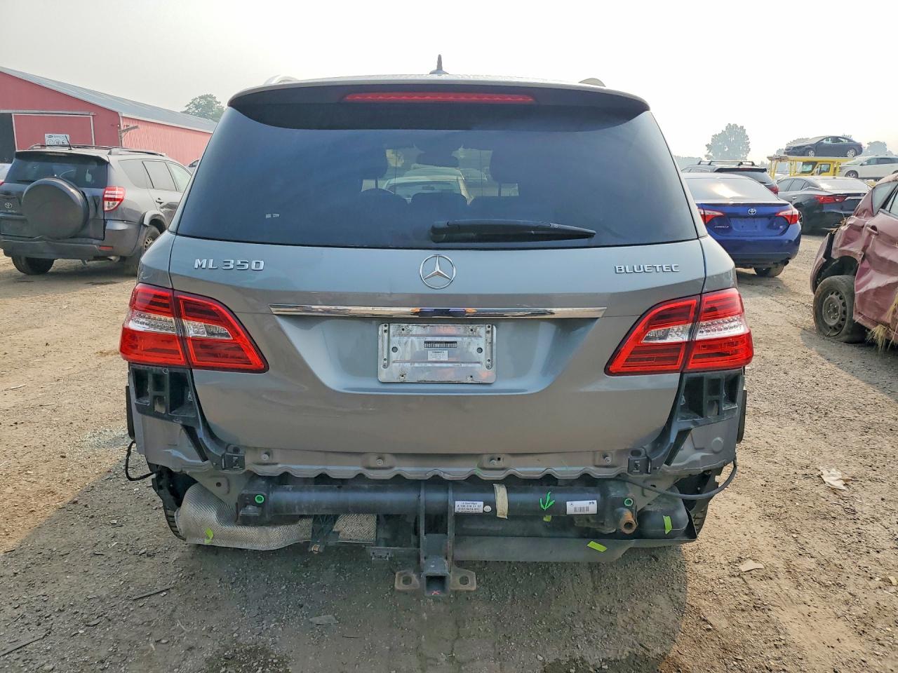 2015 Mercedes-benz Ml 350 Bluetec Silver vin: 4JGDA2EB9FA562482