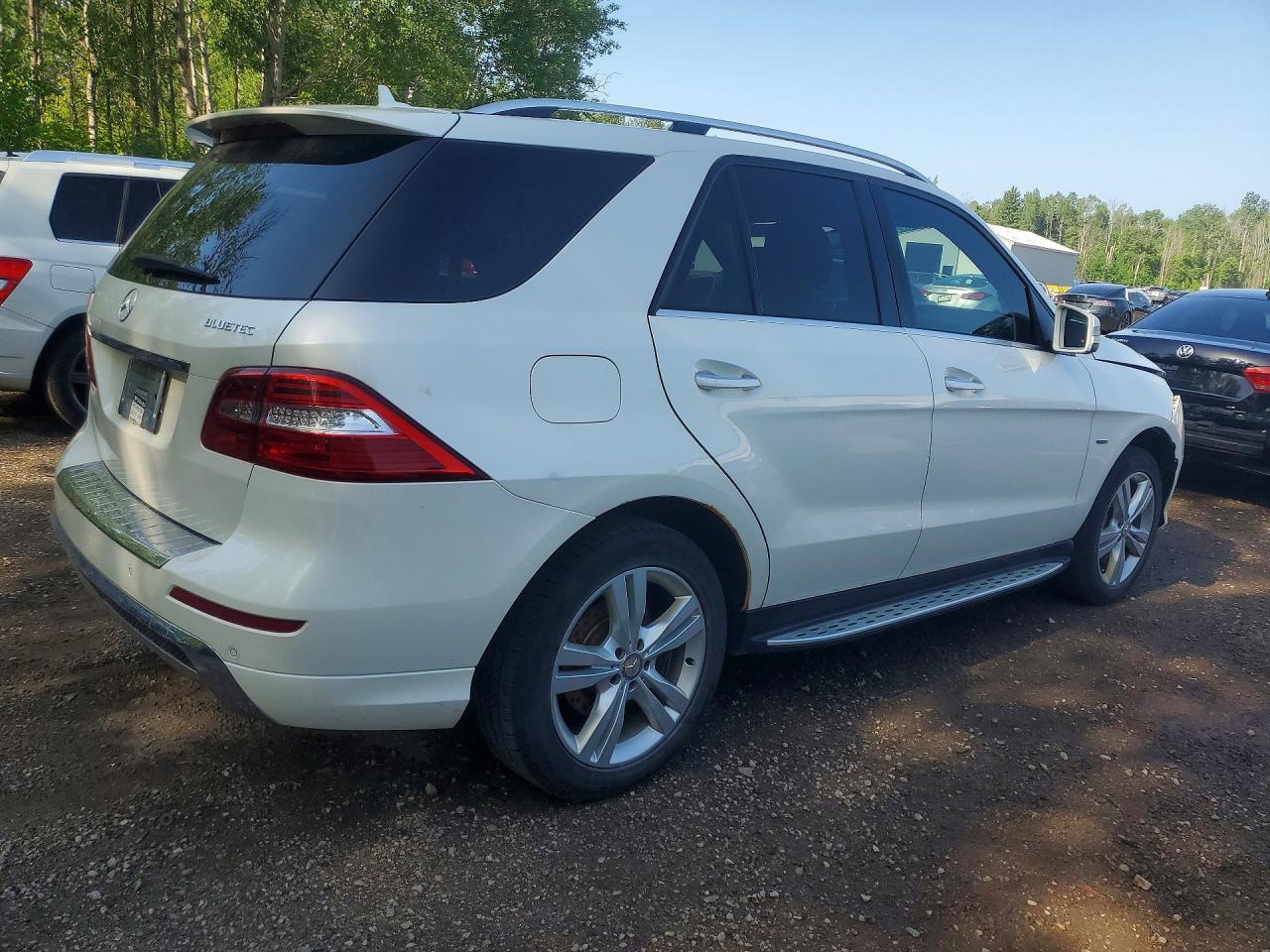 2012 Mercedes-benz Ml 350 Bluetec White vin: 4JGDA2EBXCA030654