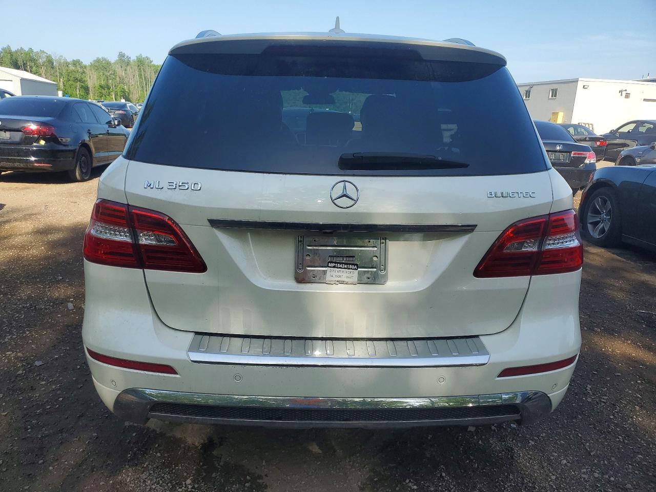 2012 Mercedes-benz Ml 350 Bluetec White vin: 4JGDA2EBXCA030654