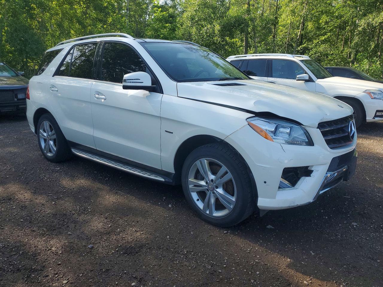 2012 Mercedes-benz Ml 350 Bluetec White vin: 4JGDA2EBXCA030654