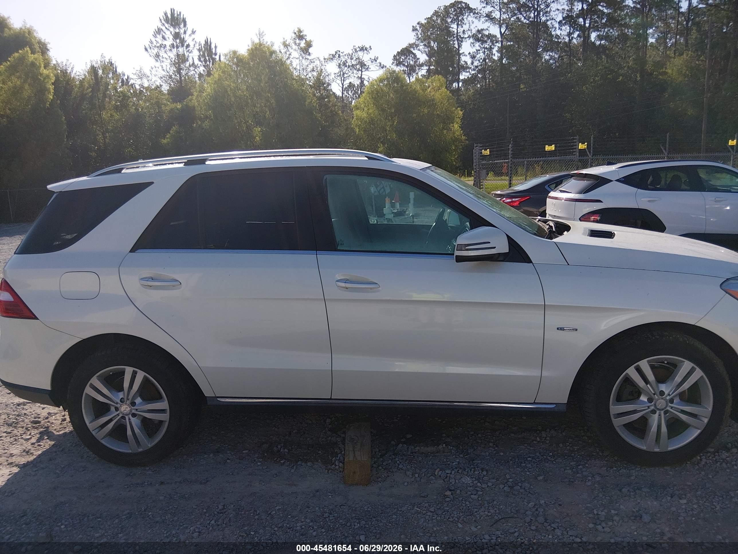 2012 Mercedes-benz Ml 350 Bluetec 4matic White vin: 4JGDA2EBXCA033330