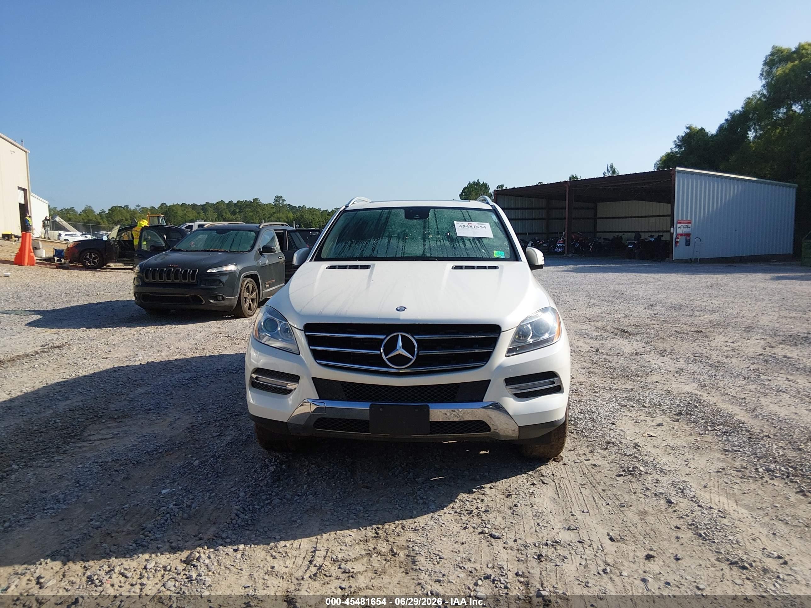 2012 Mercedes-benz Ml 350 Bluetec 4matic White vin: 4JGDA2EBXCA033330