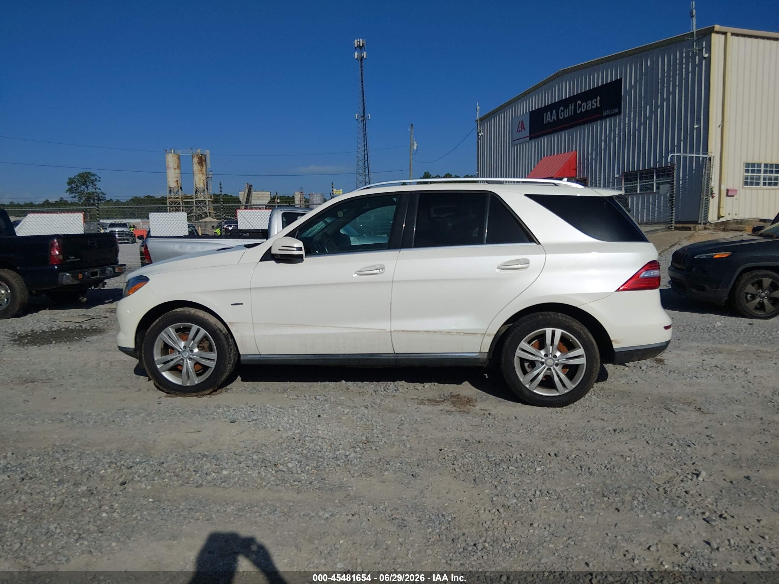 2012 Mercedes-benz Ml 350 Bluetec 4matic White vin: 4JGDA2EBXCA033330