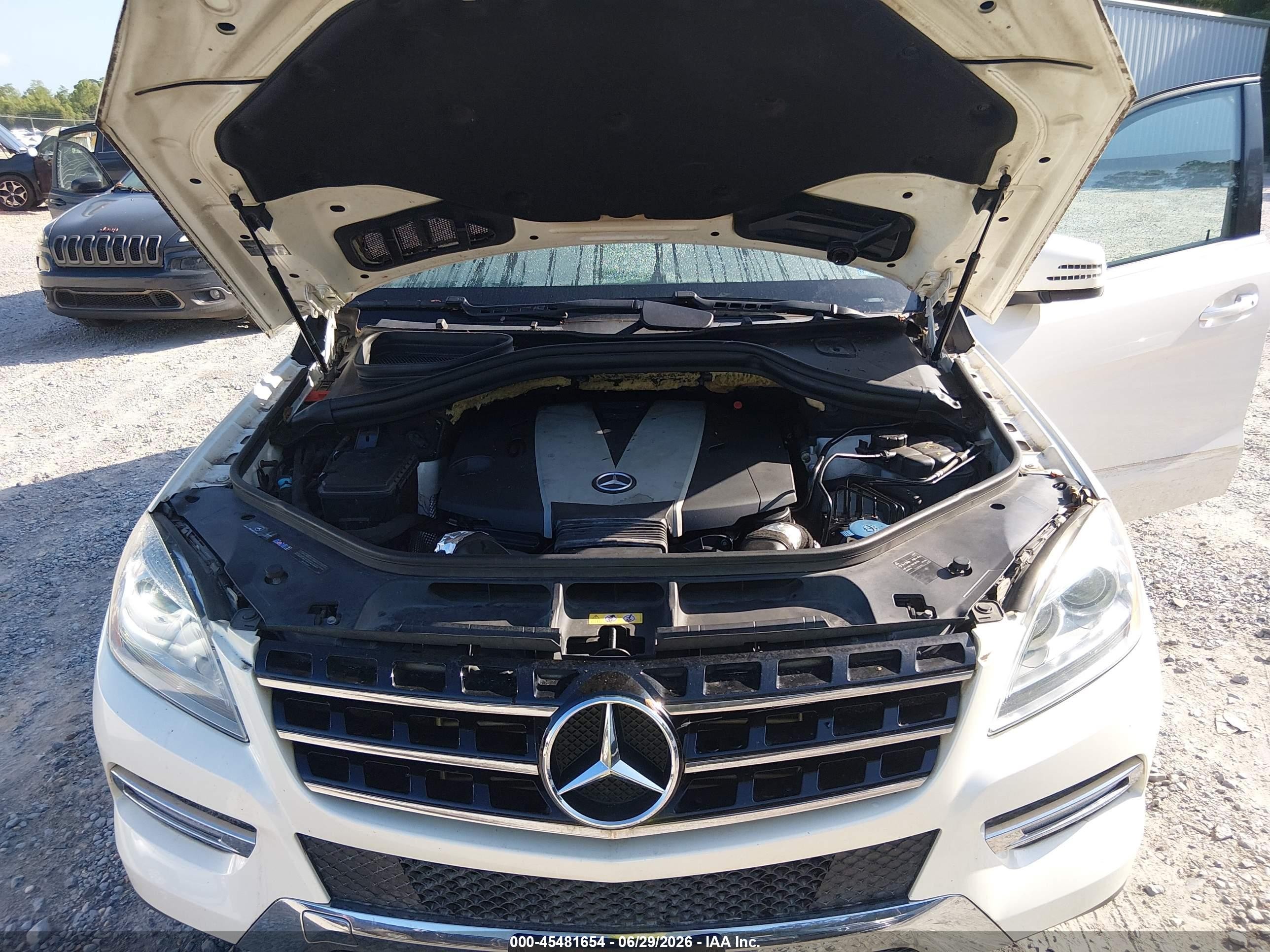 2012 Mercedes-benz Ml 350 Bluetec 4matic White vin: 4JGDA2EBXCA033330