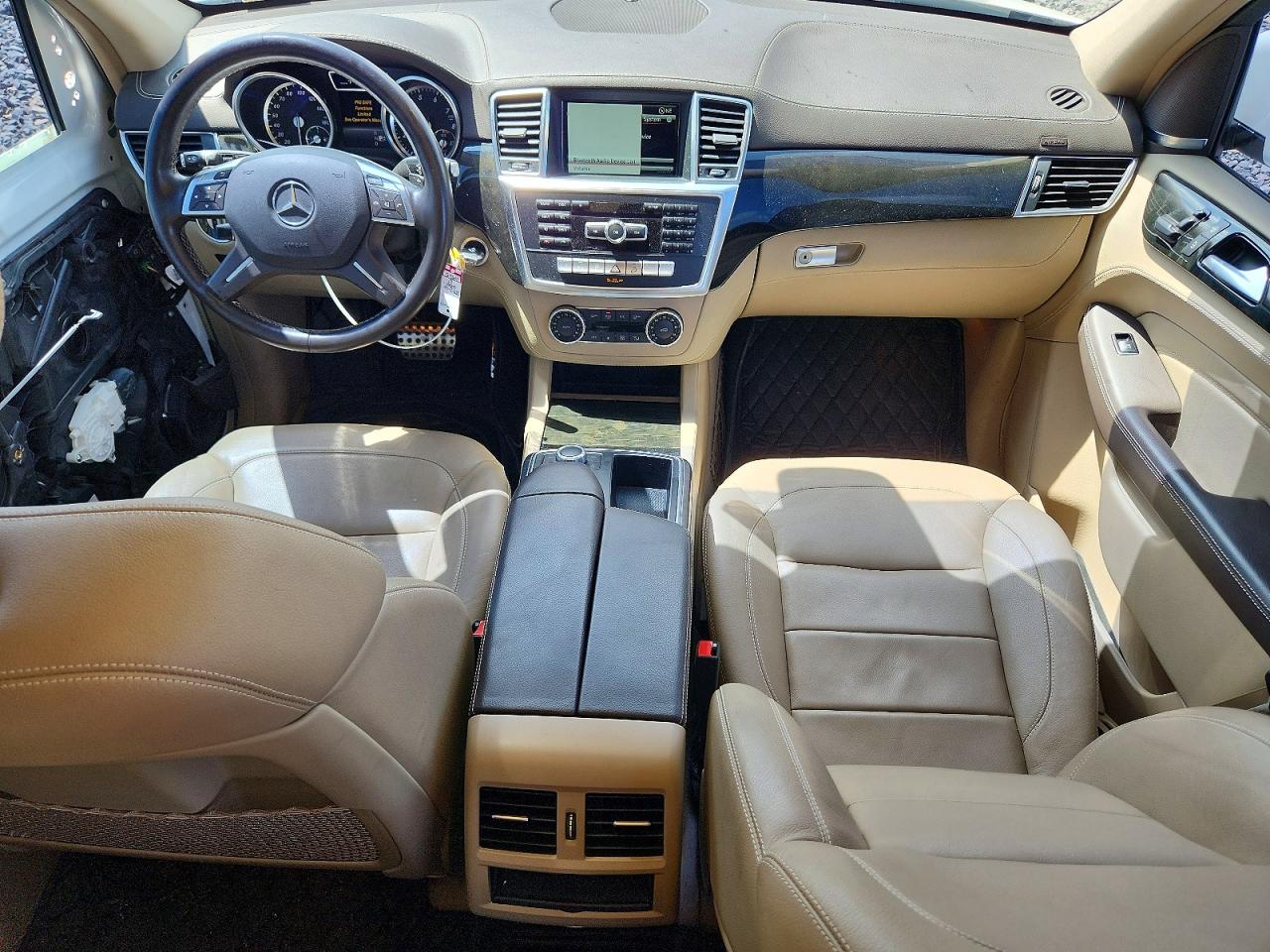 2015 Mercedes-benz Ml 400 4matic White vin: 4JGDA5GB0FA508664