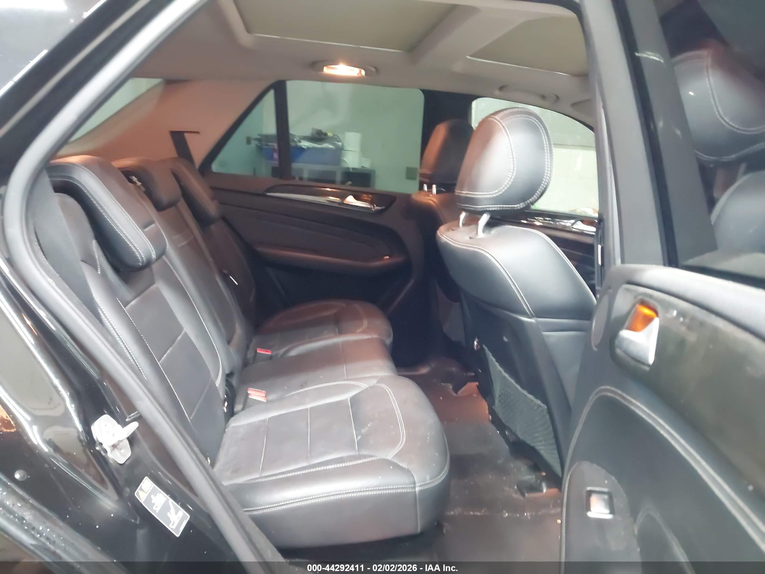 2015 Mercedes-benz Ml 400 4matic Black vin: 4JGDA5GB0FA516618