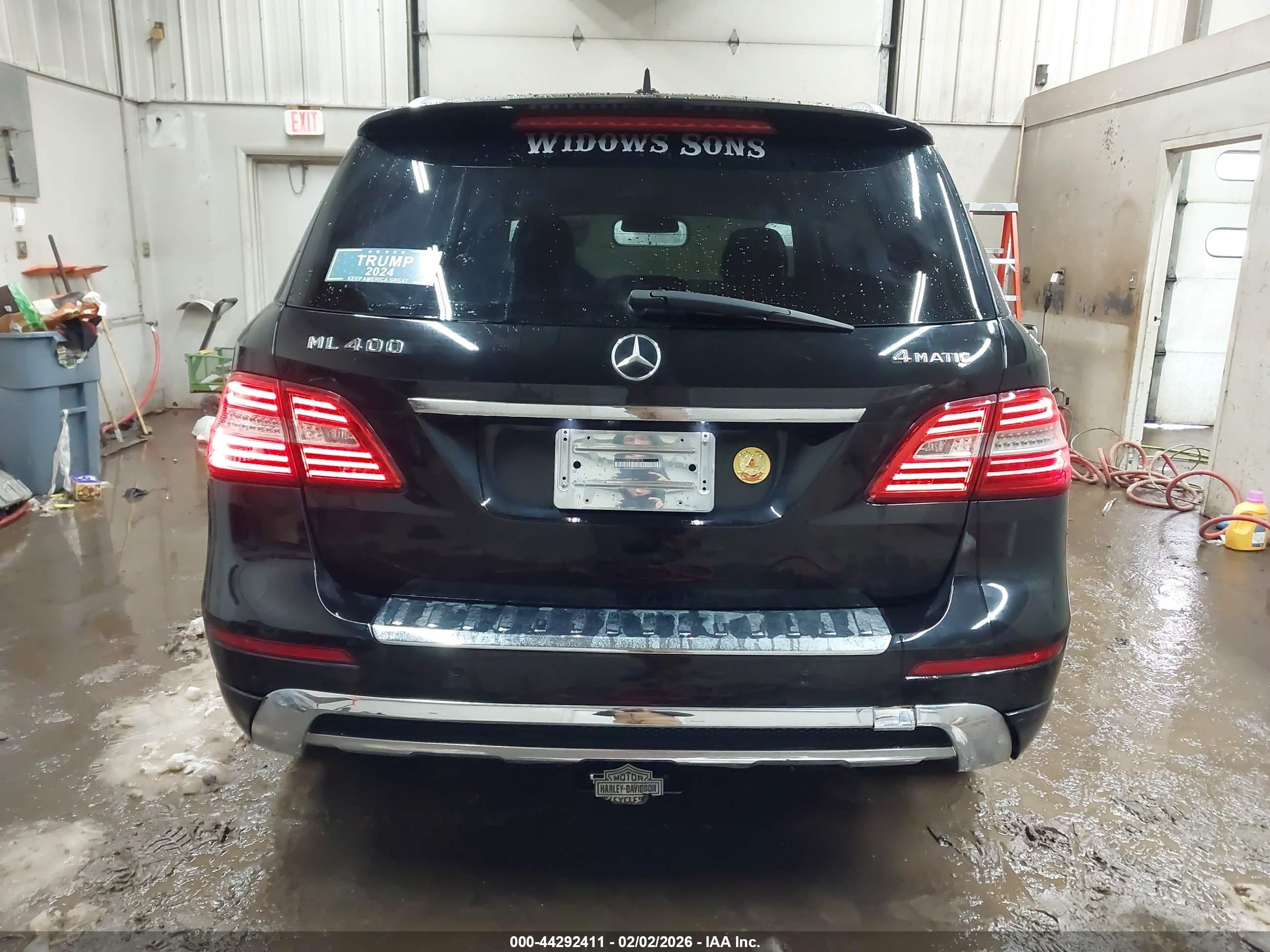 2015 Mercedes-benz Ml 400 4matic Black vin: 4JGDA5GB0FA516618