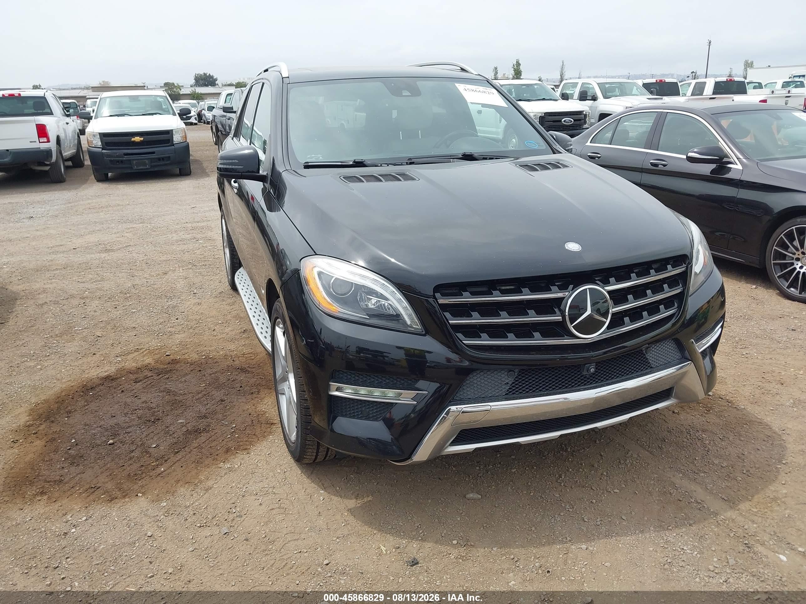 2015 Mercedes-benz Ml 400 4matic Black vin: 4JGDA5GB1FA535534