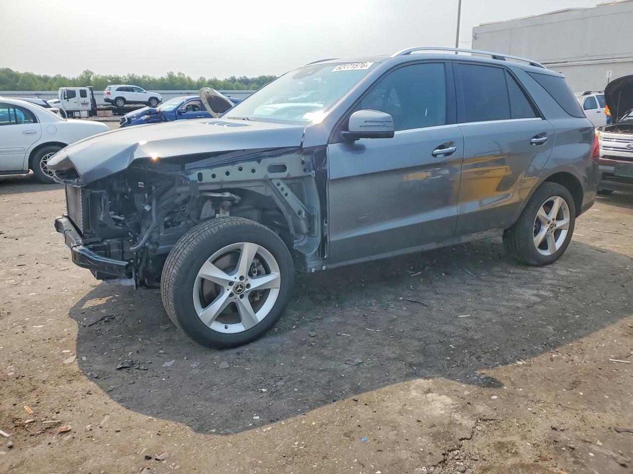 2019 Mercedes-benz Gle 400 4matic Gray vin: 4JGDA5GB1KB210127