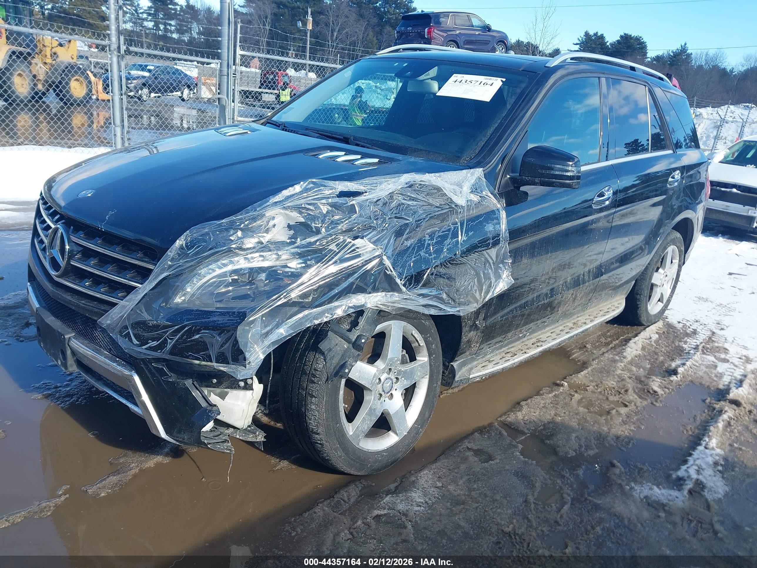 2015 Mercedes-benz Ml 400 4matic Black vin: 4JGDA5GBXFA545124