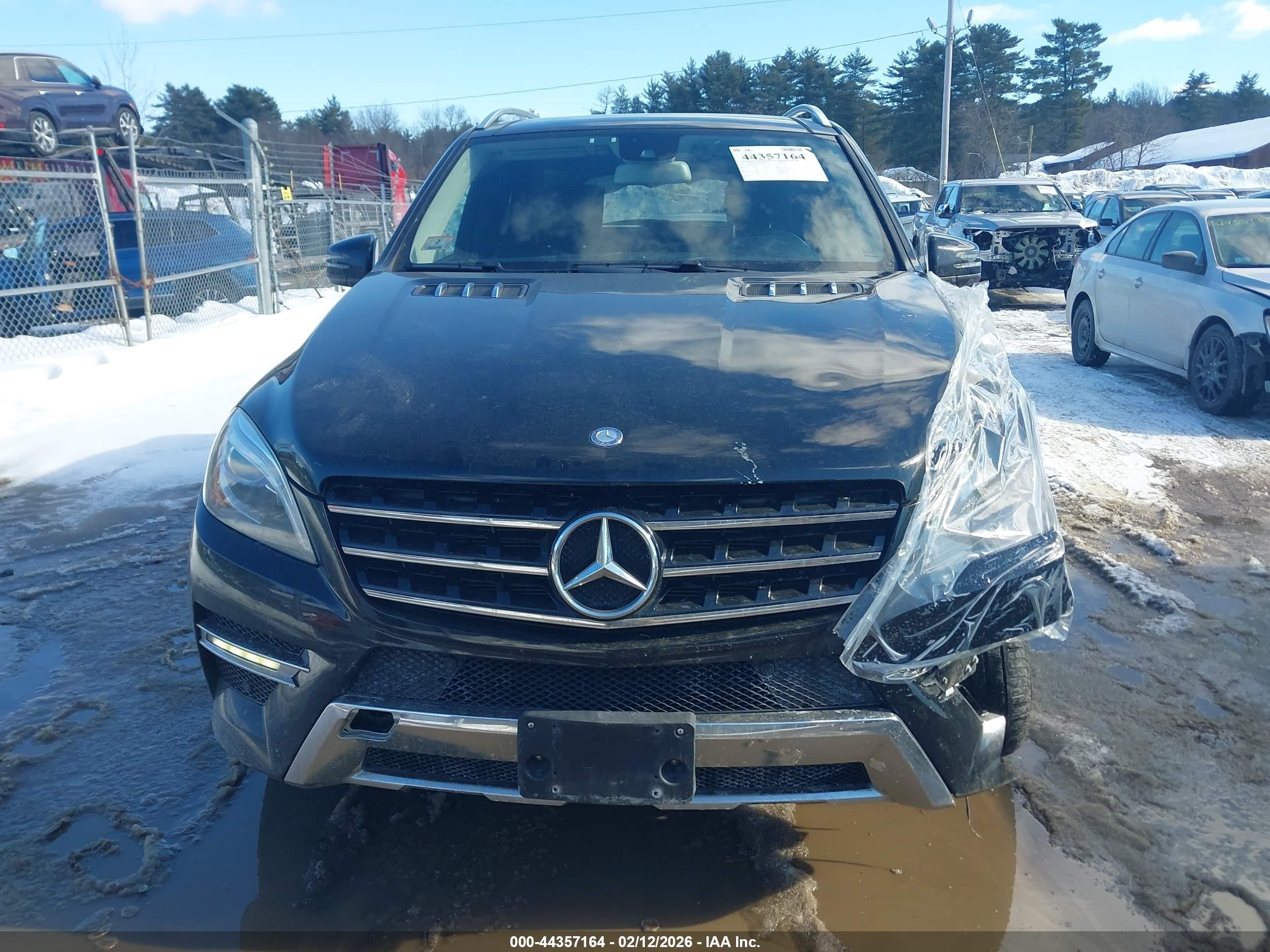 2015 Mercedes-benz Ml 400 4matic Black vin: 4JGDA5GBXFA545124