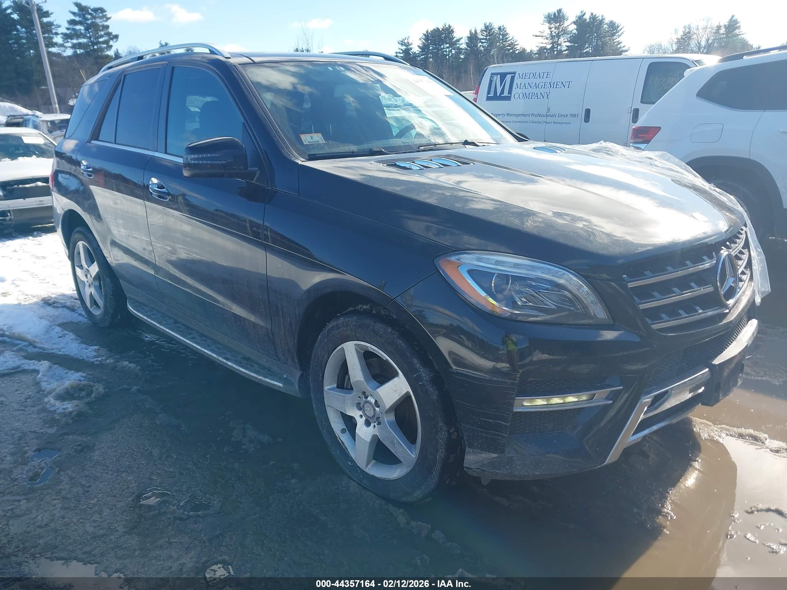2015 Mercedes-benz Ml 400 4matic Black vin: 4JGDA5GBXFA545124