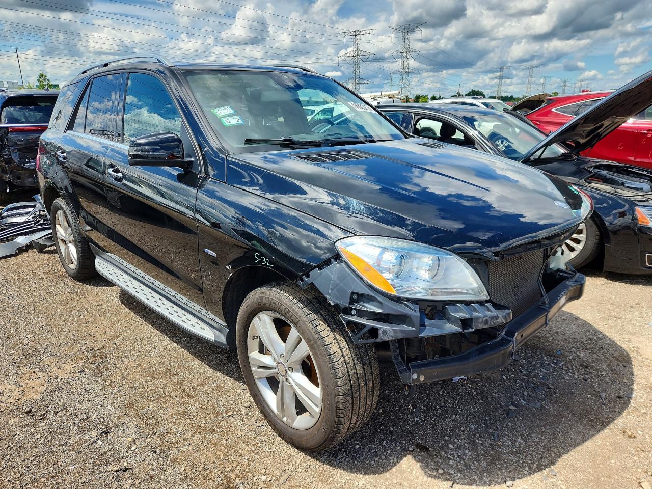 2012 Mercedes-benz Ml 350 4matic Black vin: 4JGDA5HB0CA010510