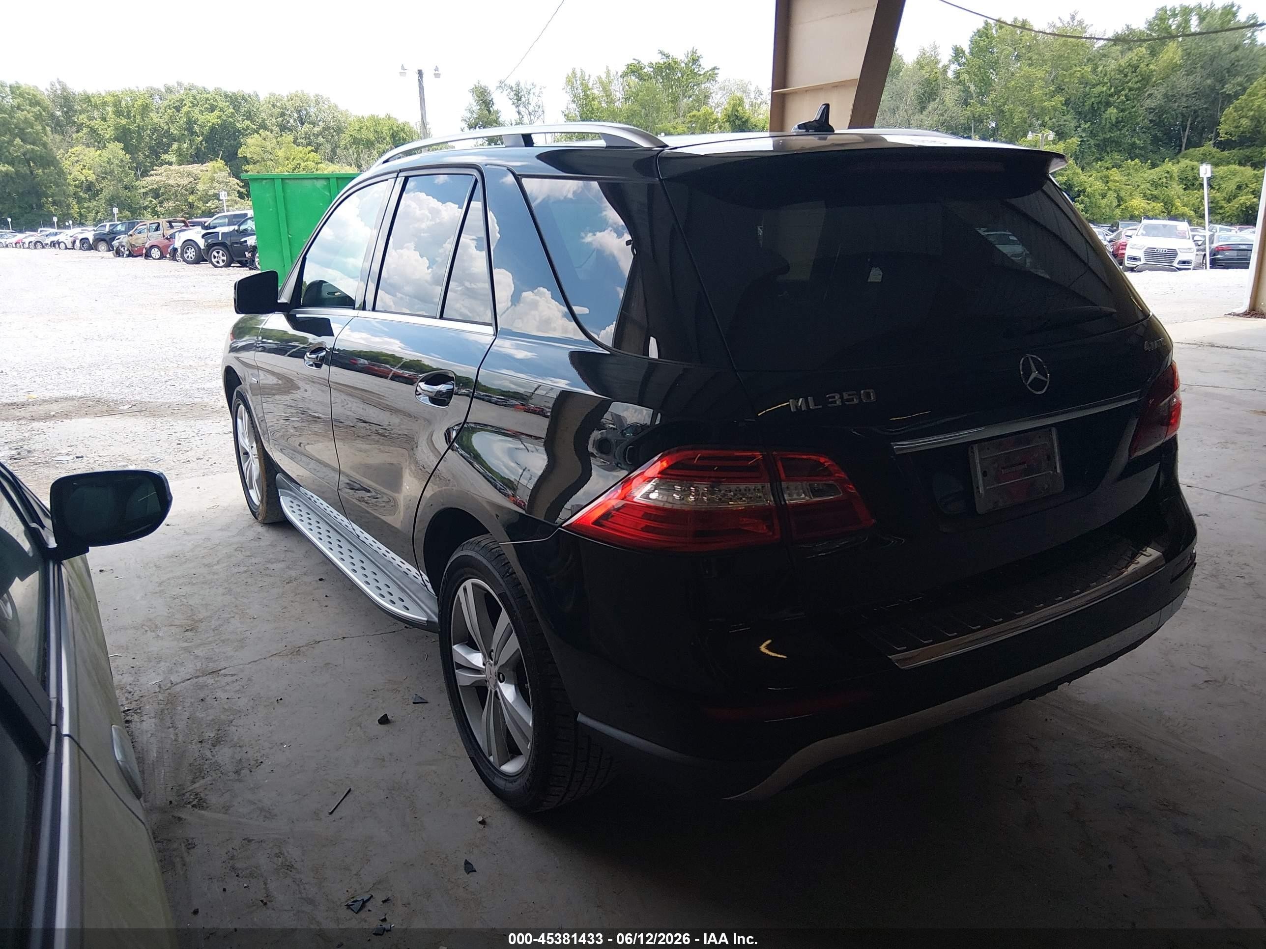 2012 Mercedes-benz Ml 350 4matic Черный vin: 4JGDA5HB0CA014444