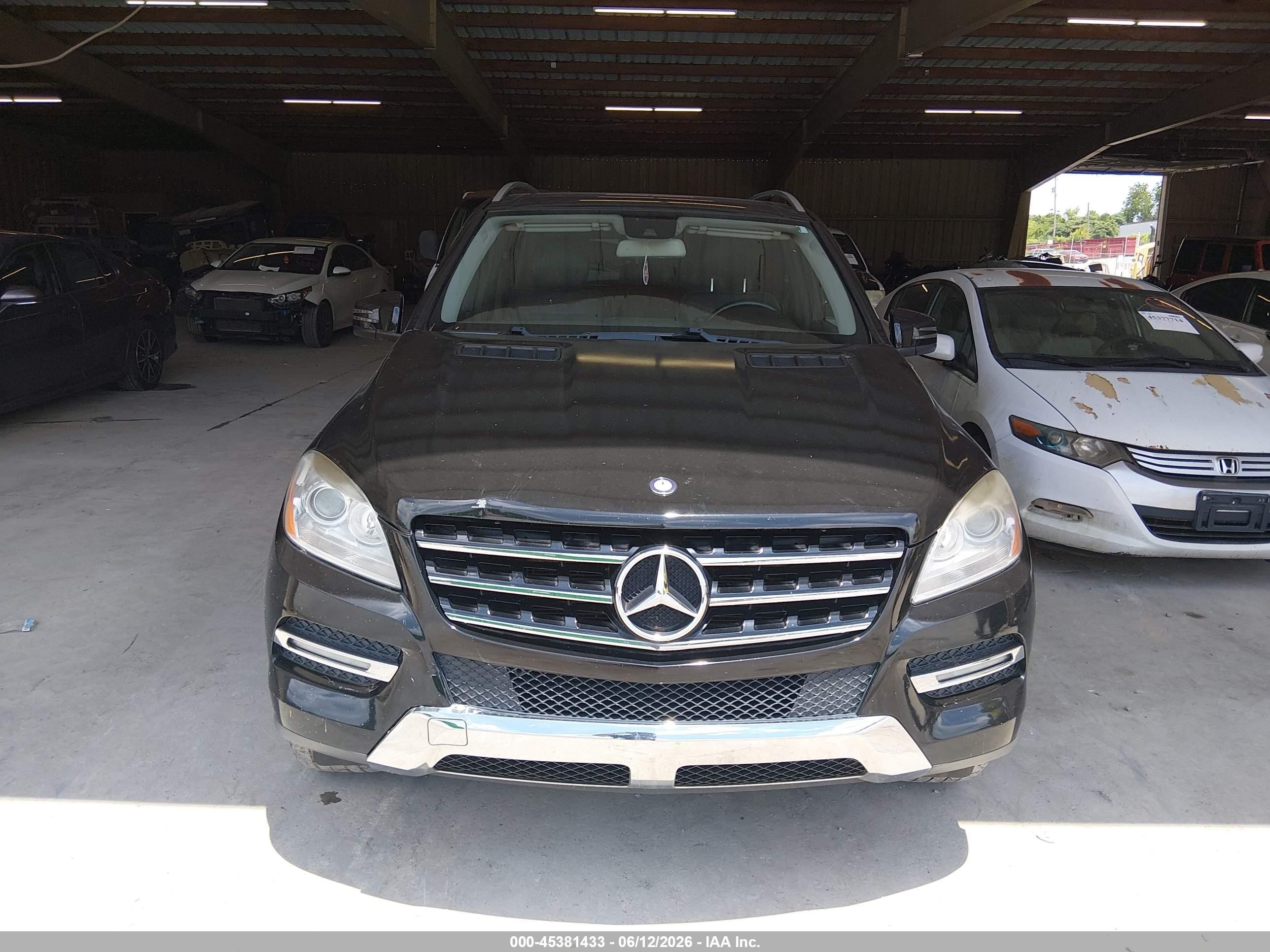 2012 Mercedes-benz Ml 350 4matic Черный vin: 4JGDA5HB0CA014444