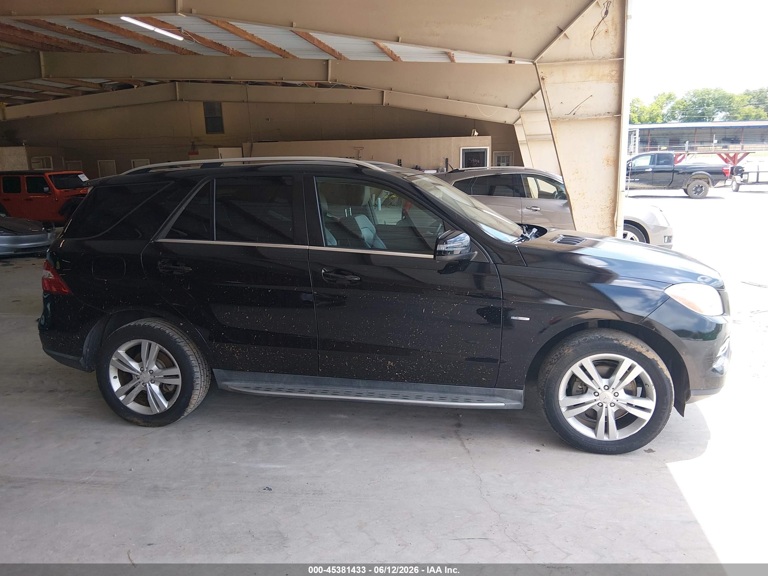 2012 Mercedes-benz Ml 350 4matic Черный vin: 4JGDA5HB0CA014444